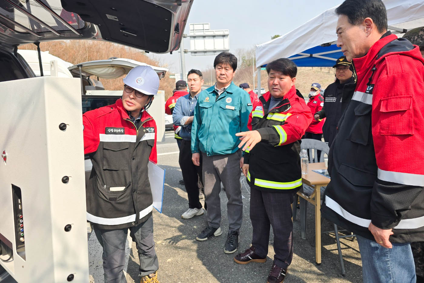 이성룡 의장, 울주군 온양읍 운화리 산불 화재현장 방문1