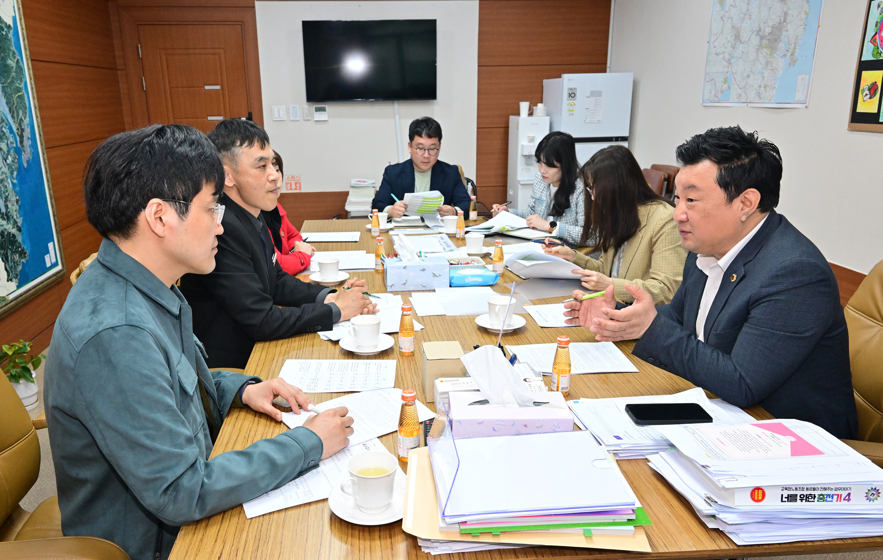 안대룡 교육위원장, 울산교사노조 의견 청취 간담회4