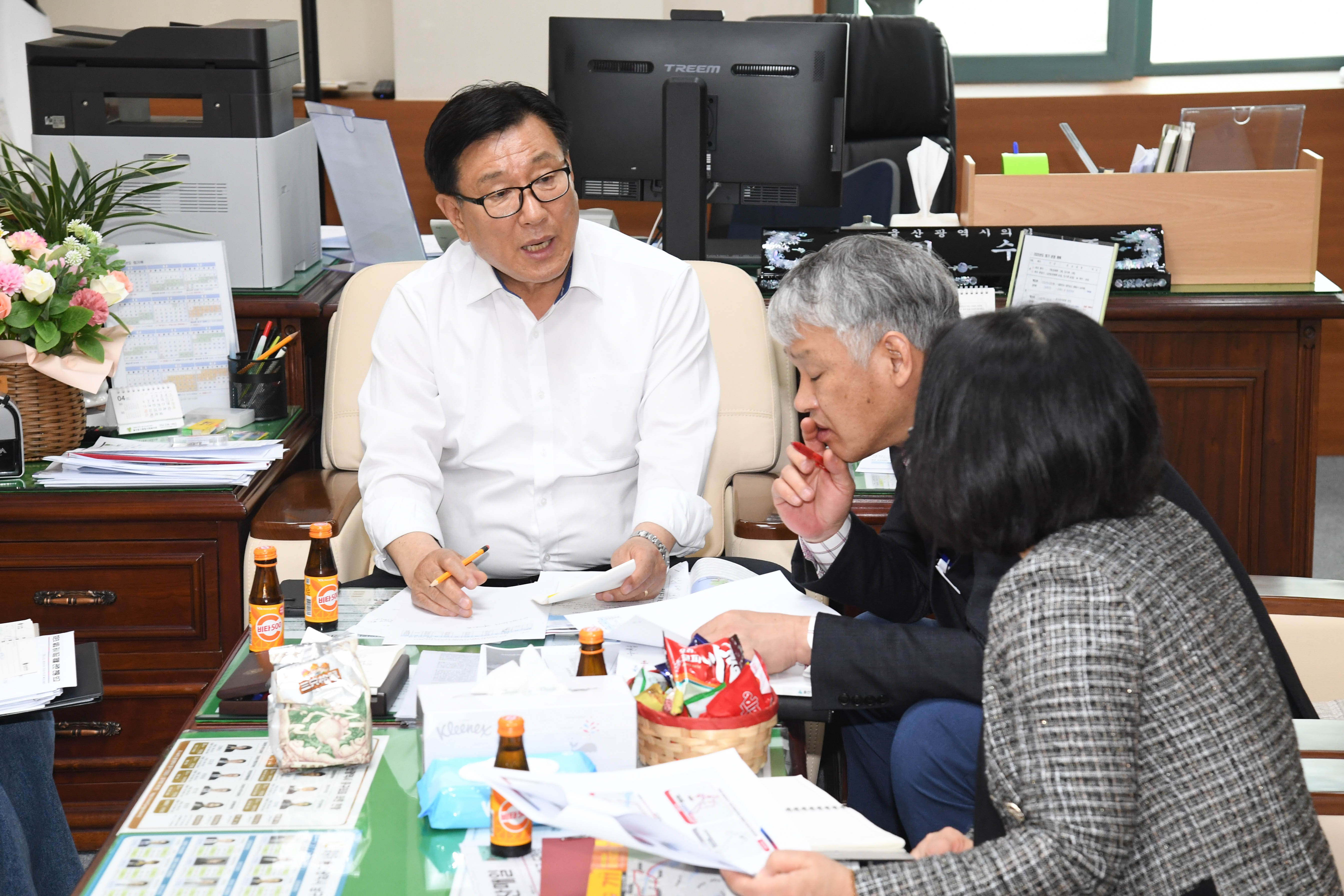 김수종 부의장, 동구 버스노선 개편 관련 업무 청취3