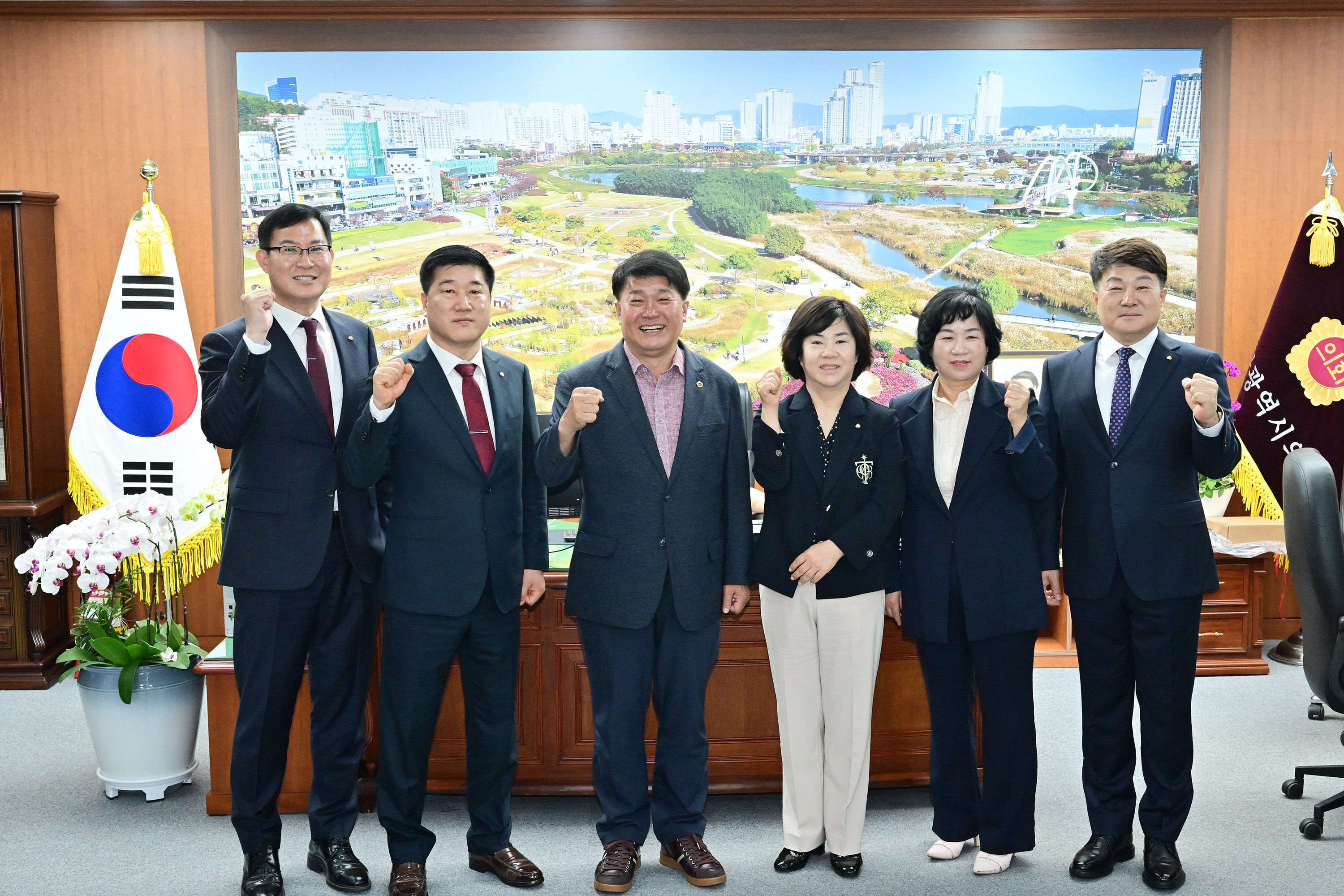 이성룡 의장, 울산 새마을금고 동구·북구·중구·울주군협의회 환담