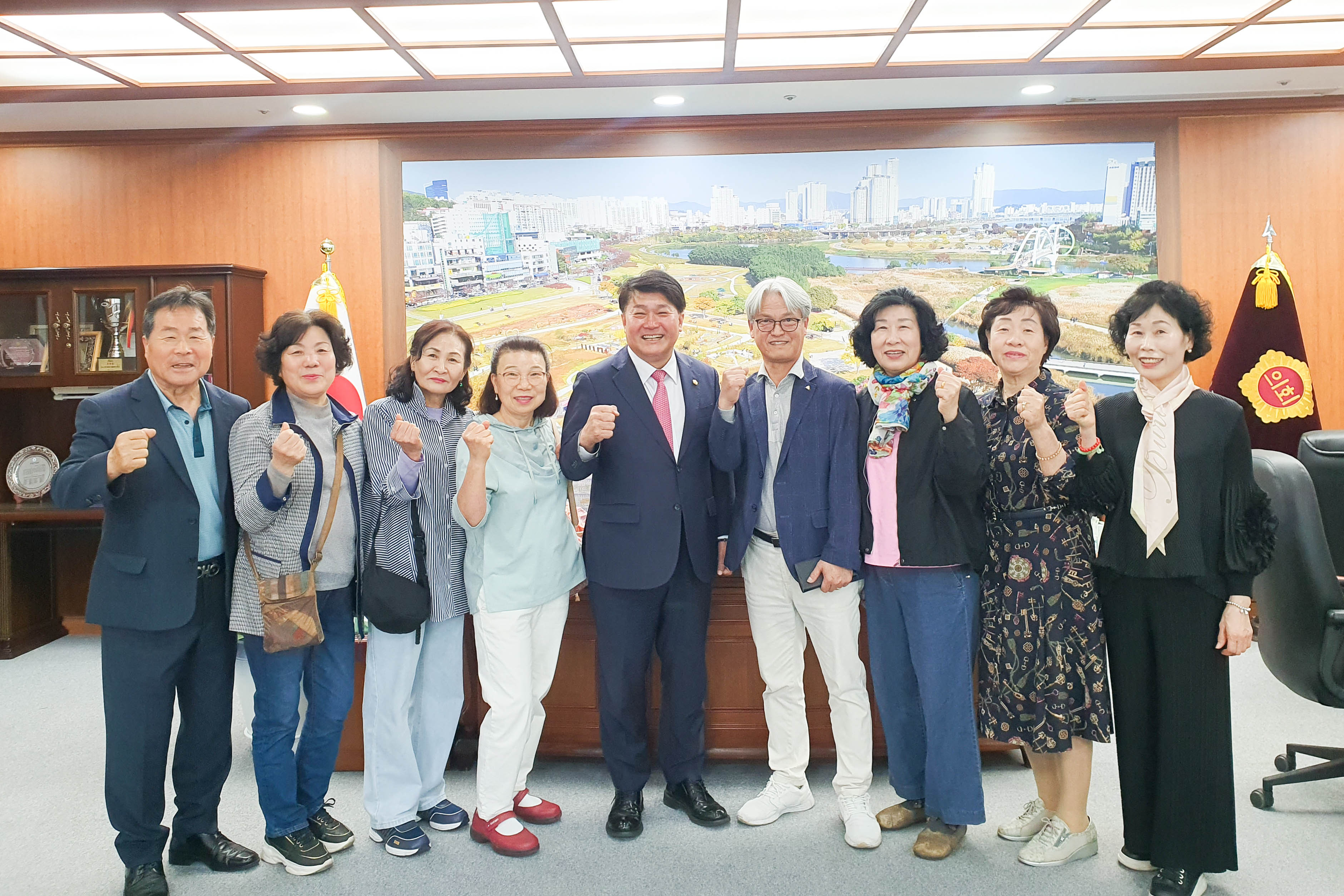이성룡 의장, 태화동자연보호협의회 환담