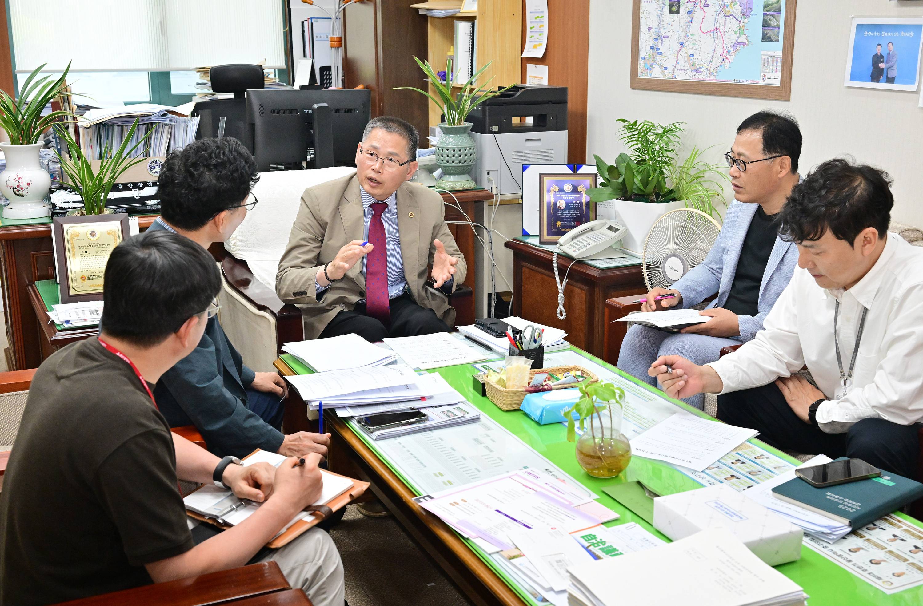 문석주 의원, 제2 농수산물도매시장 건립 추진상황 업무보고 청취