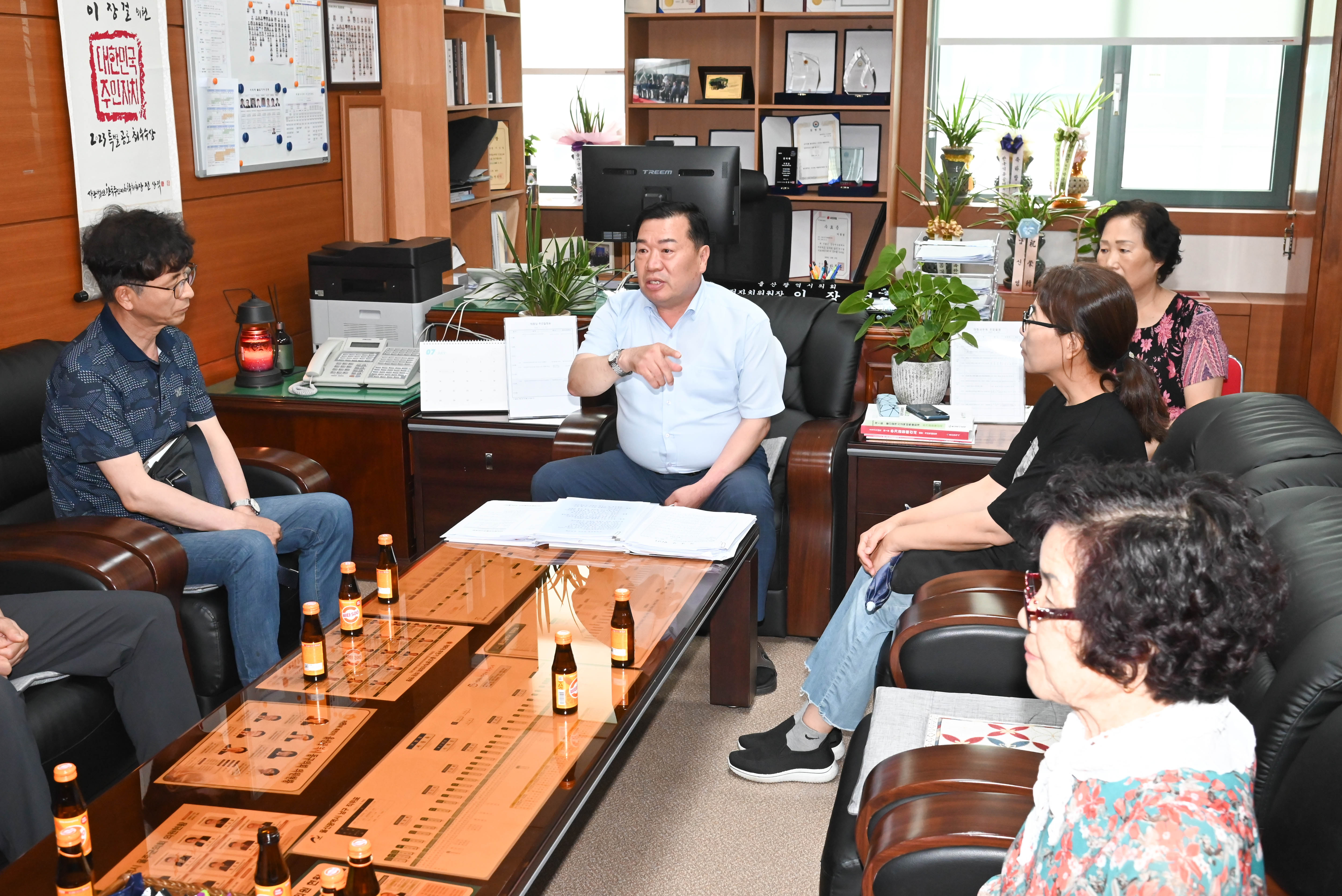 이장걸 행정자치위원장, 남구 야음동 아파트 출입로 관련 민원 청취3