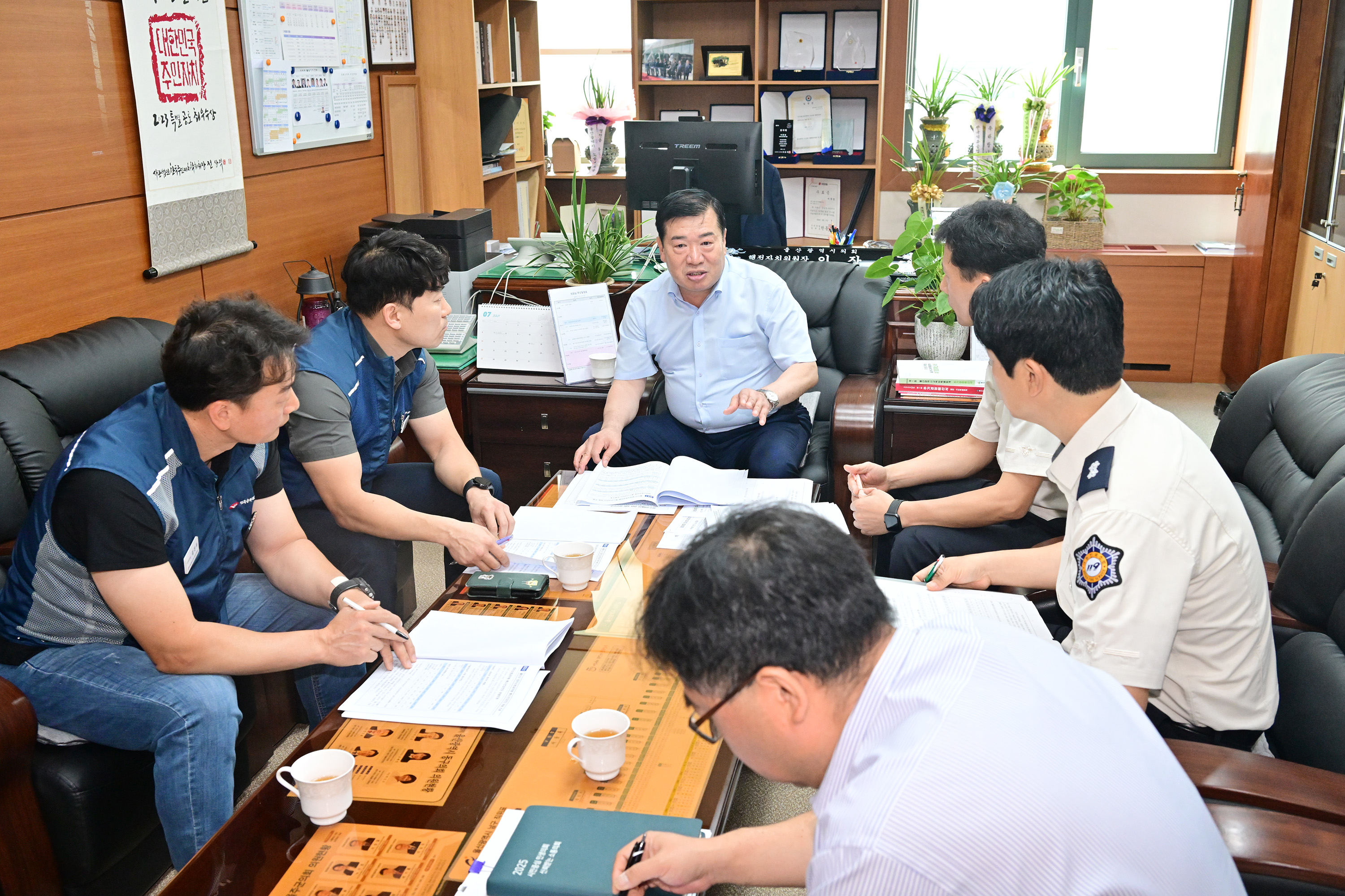 이장걸 행정자치위원장, 퇴직소방공무원 특수건강진단 지원 조례 제정 관련 간담회3
