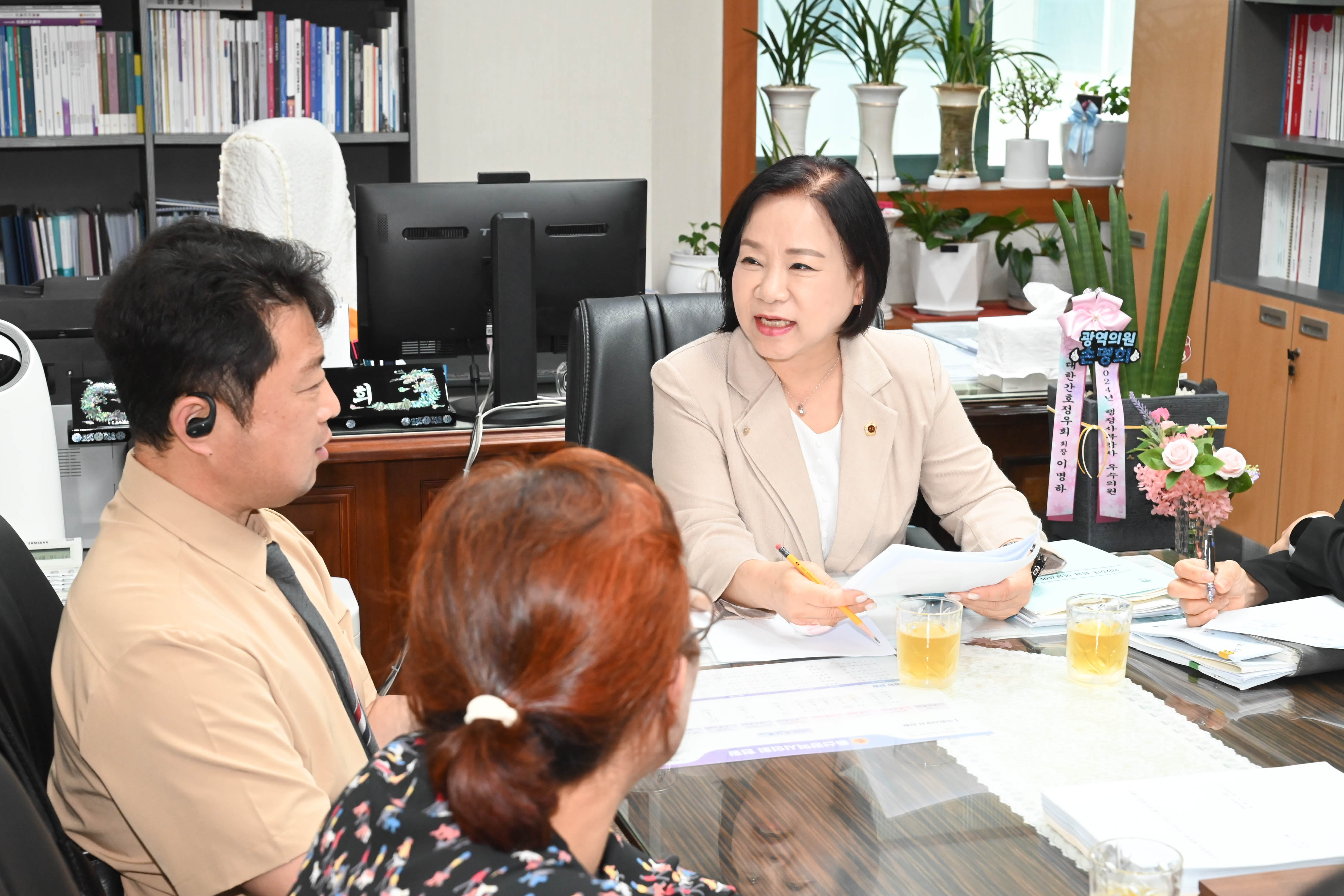 손명희 의원, 전국장애인체전 참가선수 활동지원사 지원 관련 간담회7