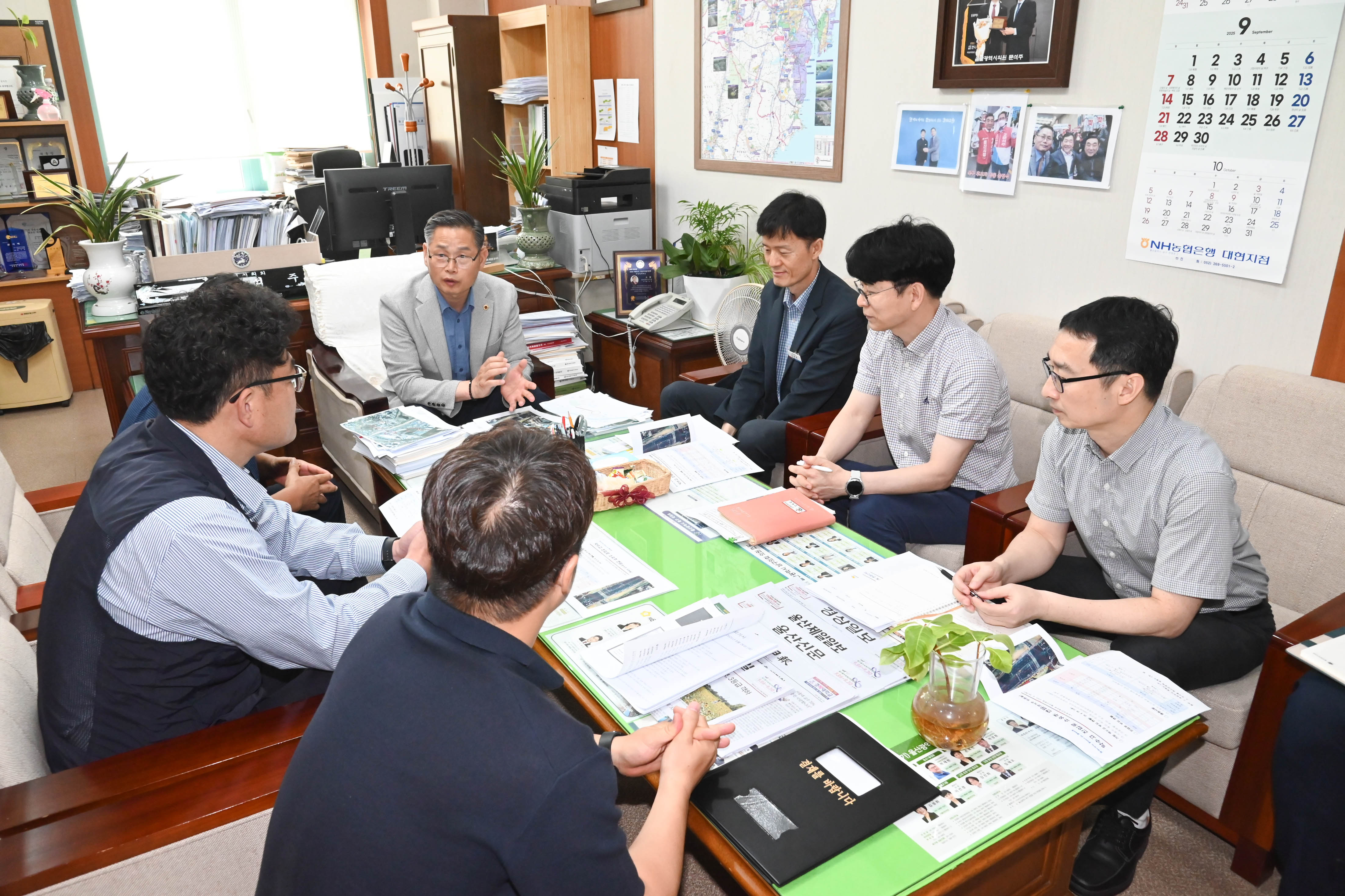 문석주 의원,가칭 약수고 설립을 위한 진입로 편입부지 소유주와의 간담회 1