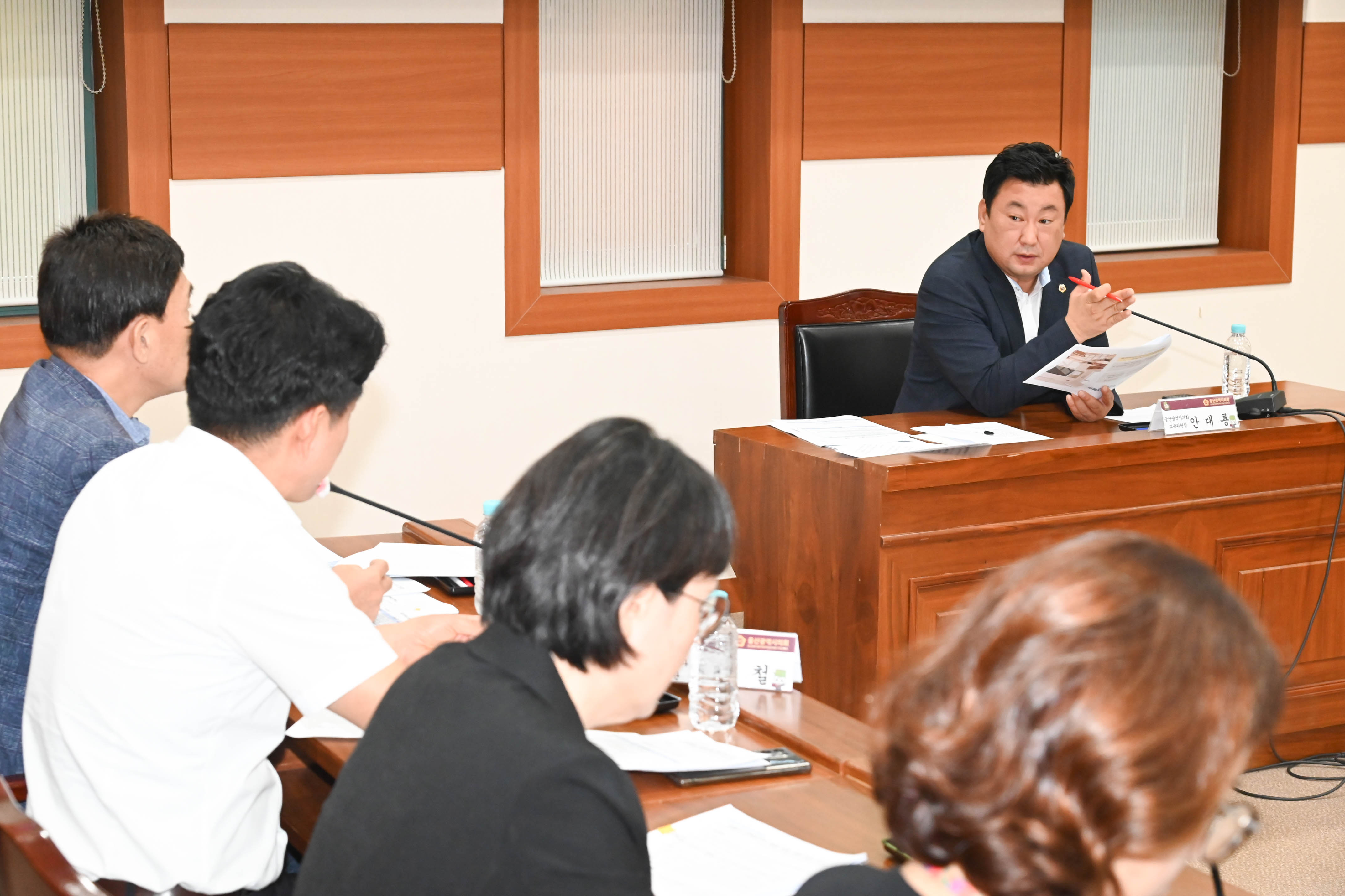 안대룡 교육위원장, 삼일고 재개교를 위한 현안 논의 간담회8