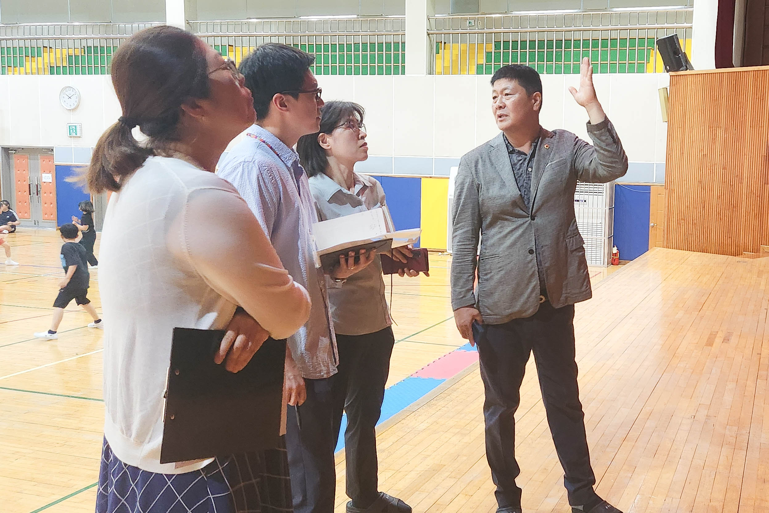 공진혁 의회운영위원장, 온남초등학교 학교운영현황 현장점검1