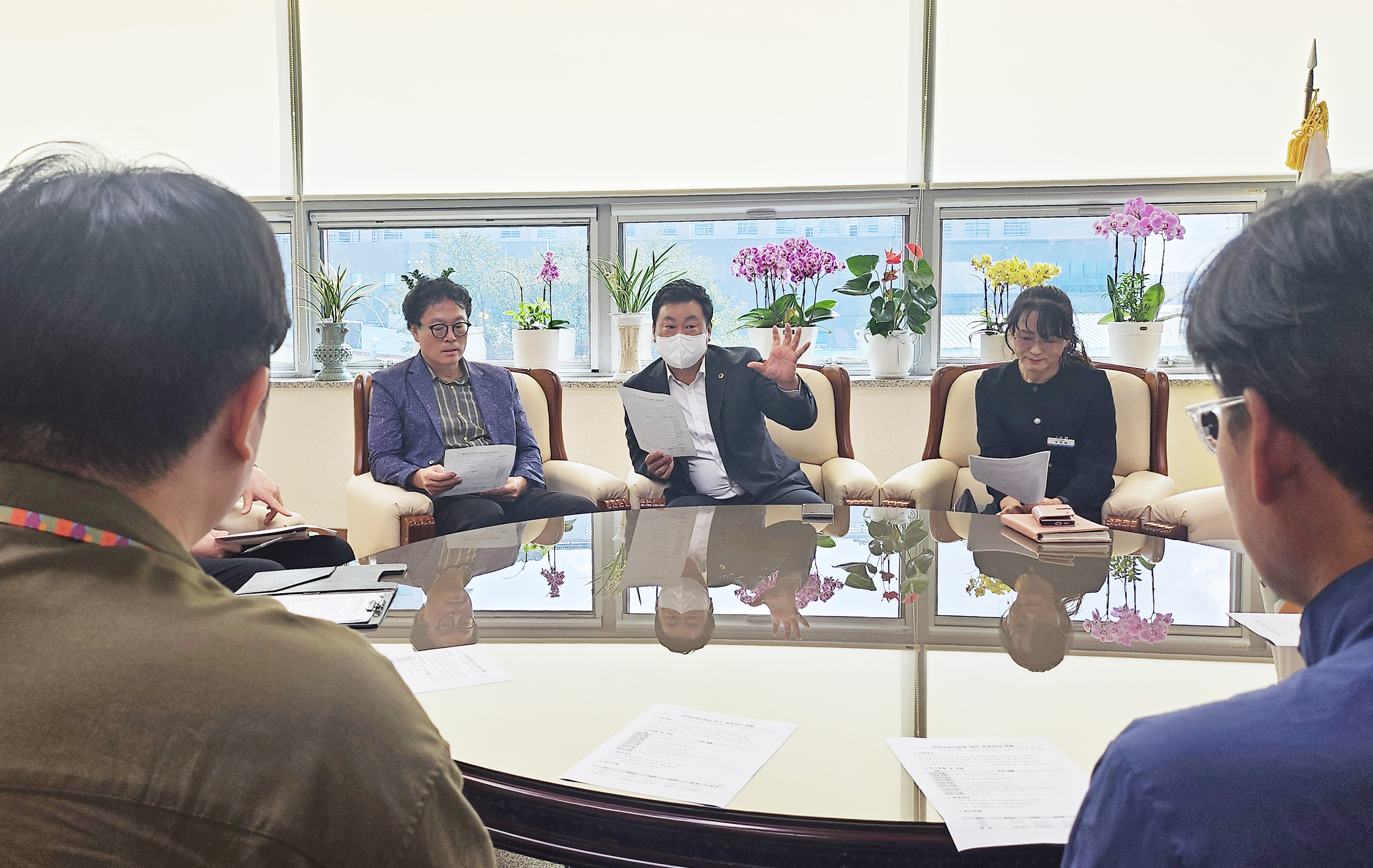 안대룡 교육위원장, 강북교육지원청 증축현장 및 학생교육문화회관 방문5