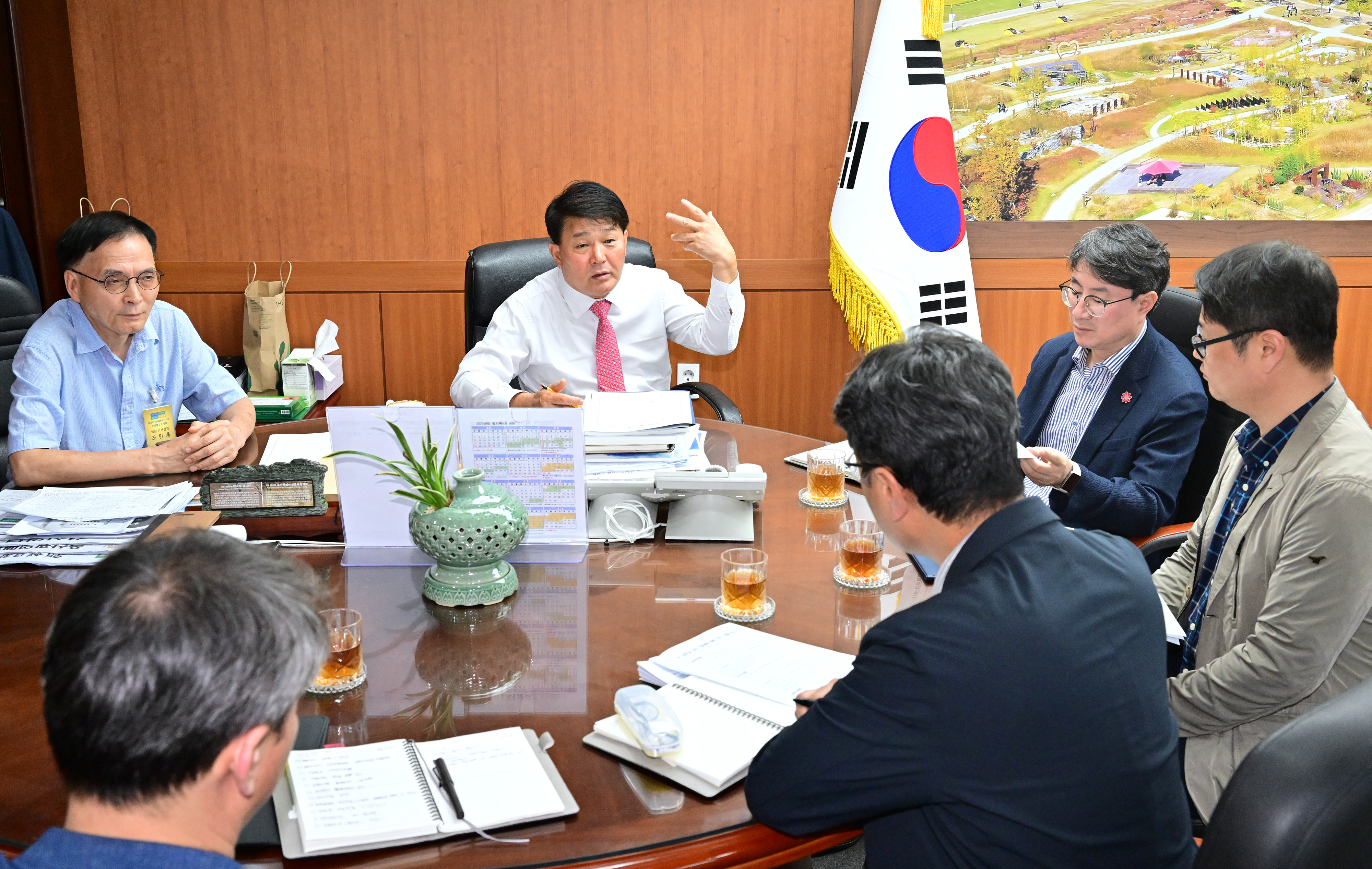 이성룡 의장, 구삼호교 붕괴 현장 방문 및 시 관계부서 간담회 4