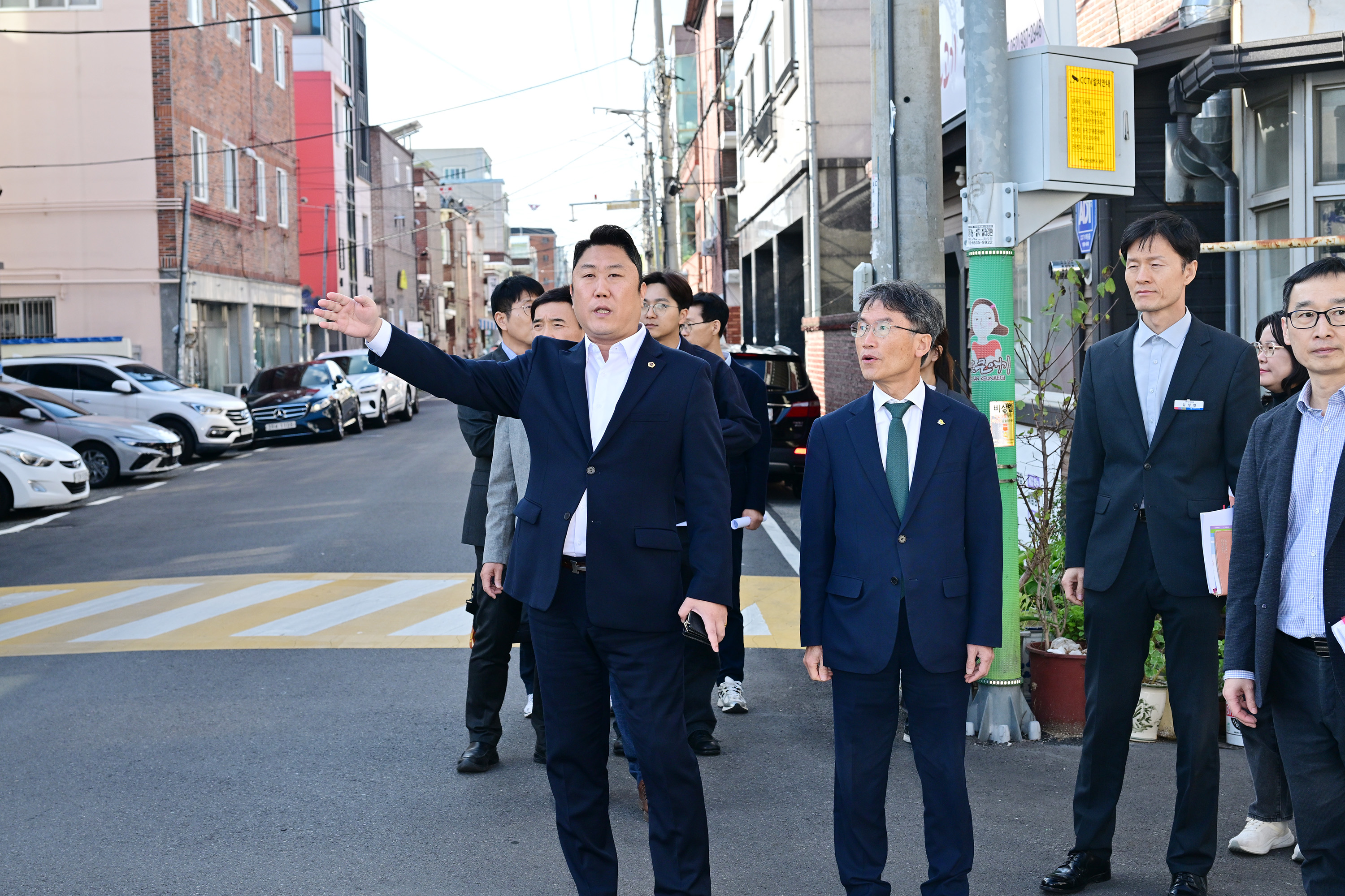 김종섭 부의장, 남외중학교 통학로 도보 점검4