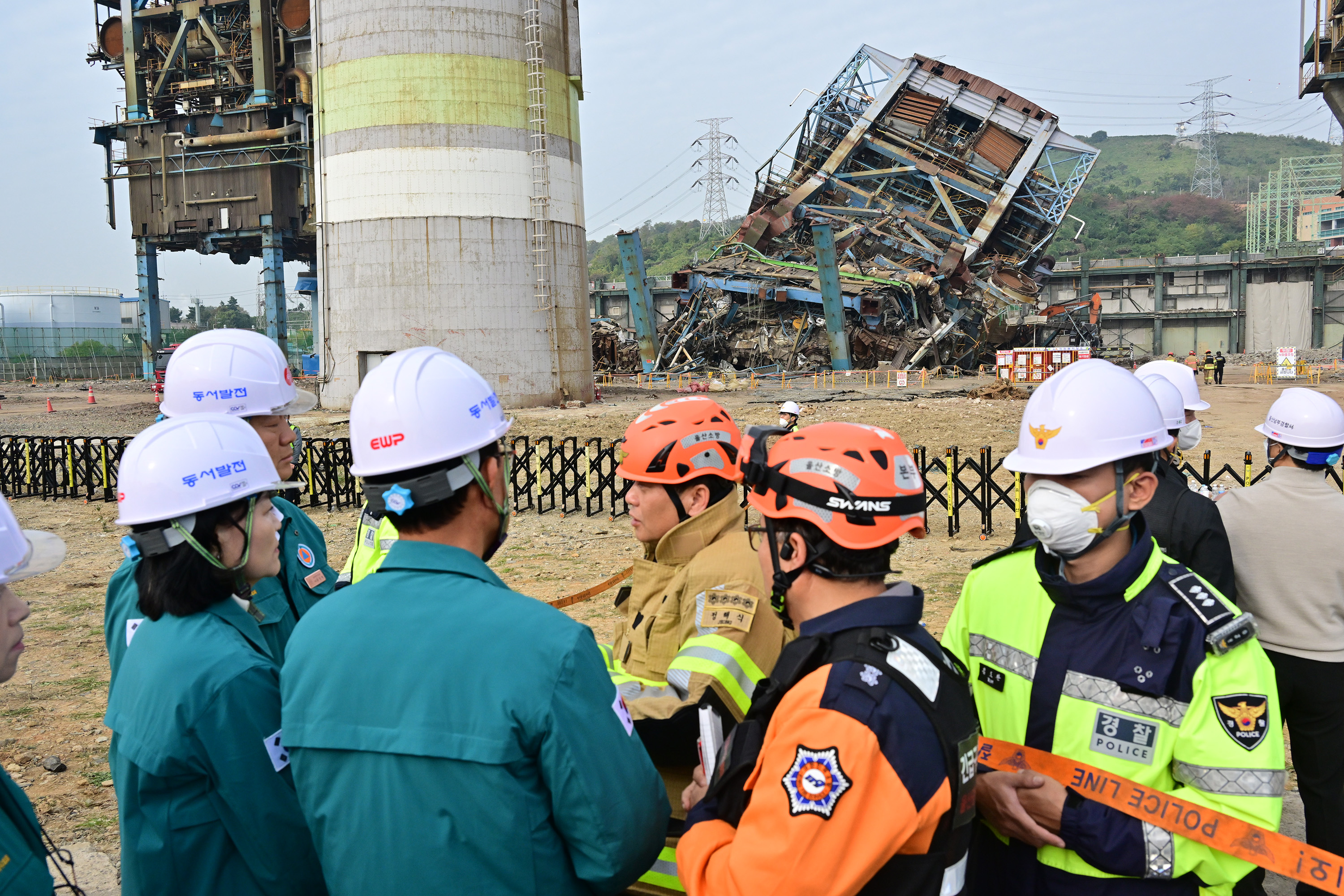 행정자치위원회, 한국동서발전 울산화력발전소 사고 현장방문15
