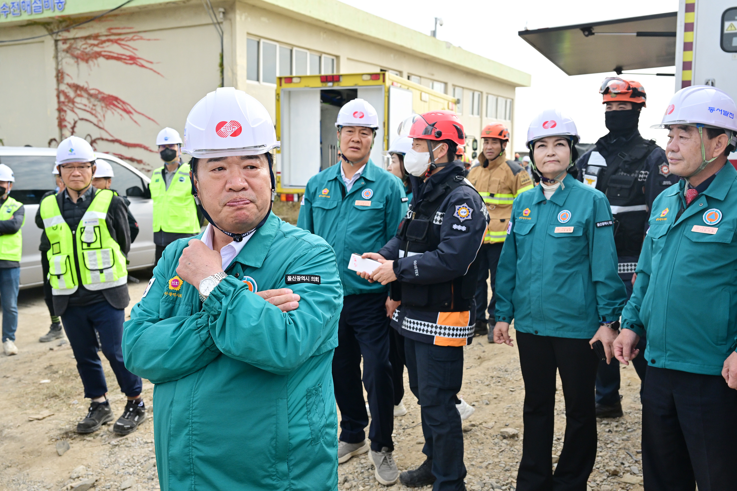 행정자치위원회, 한국동서발전 울산화력발전소 사고 현장방문20