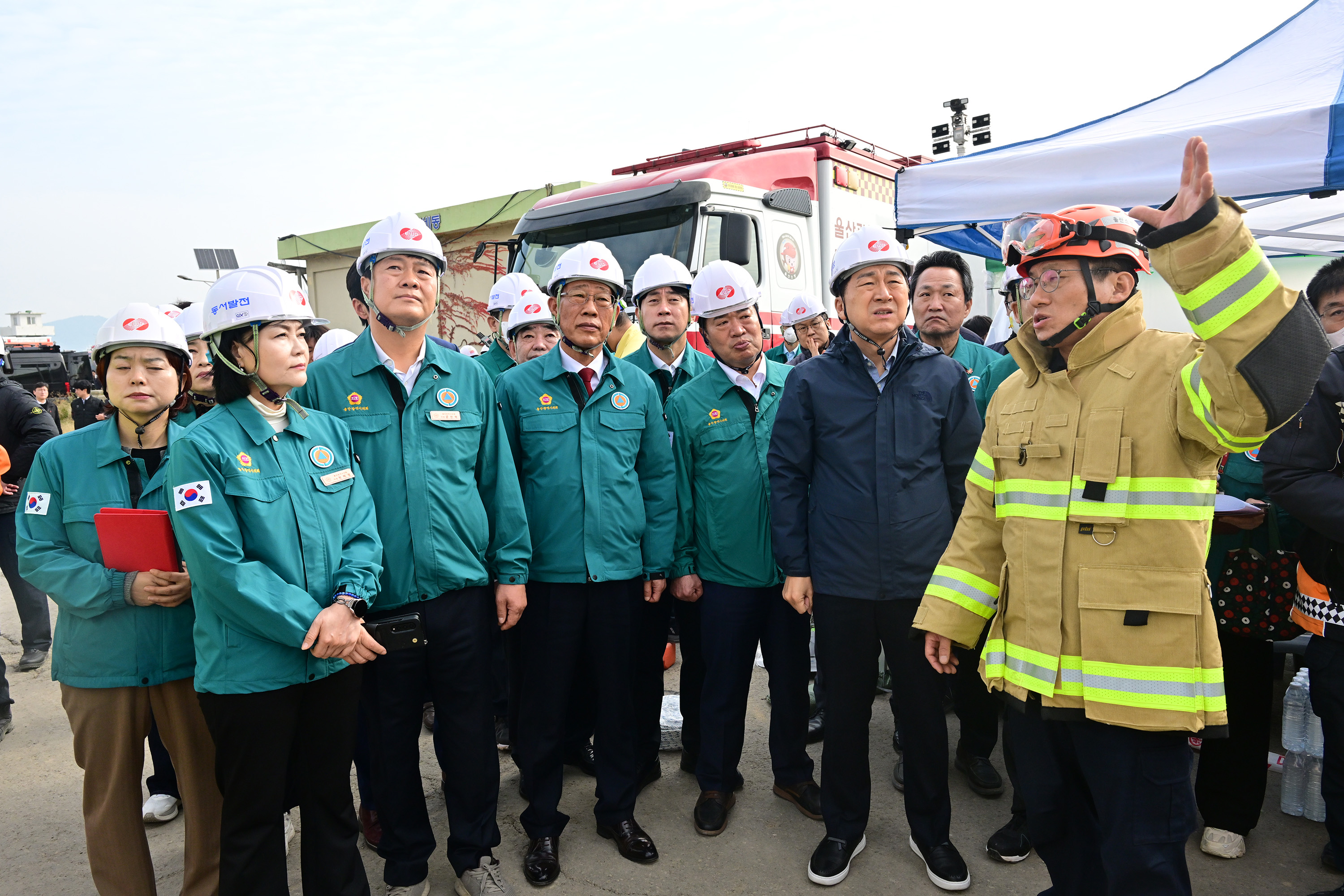 행정자치위원회, 한국동서발전 울산화력발전소 사고 현장방문4