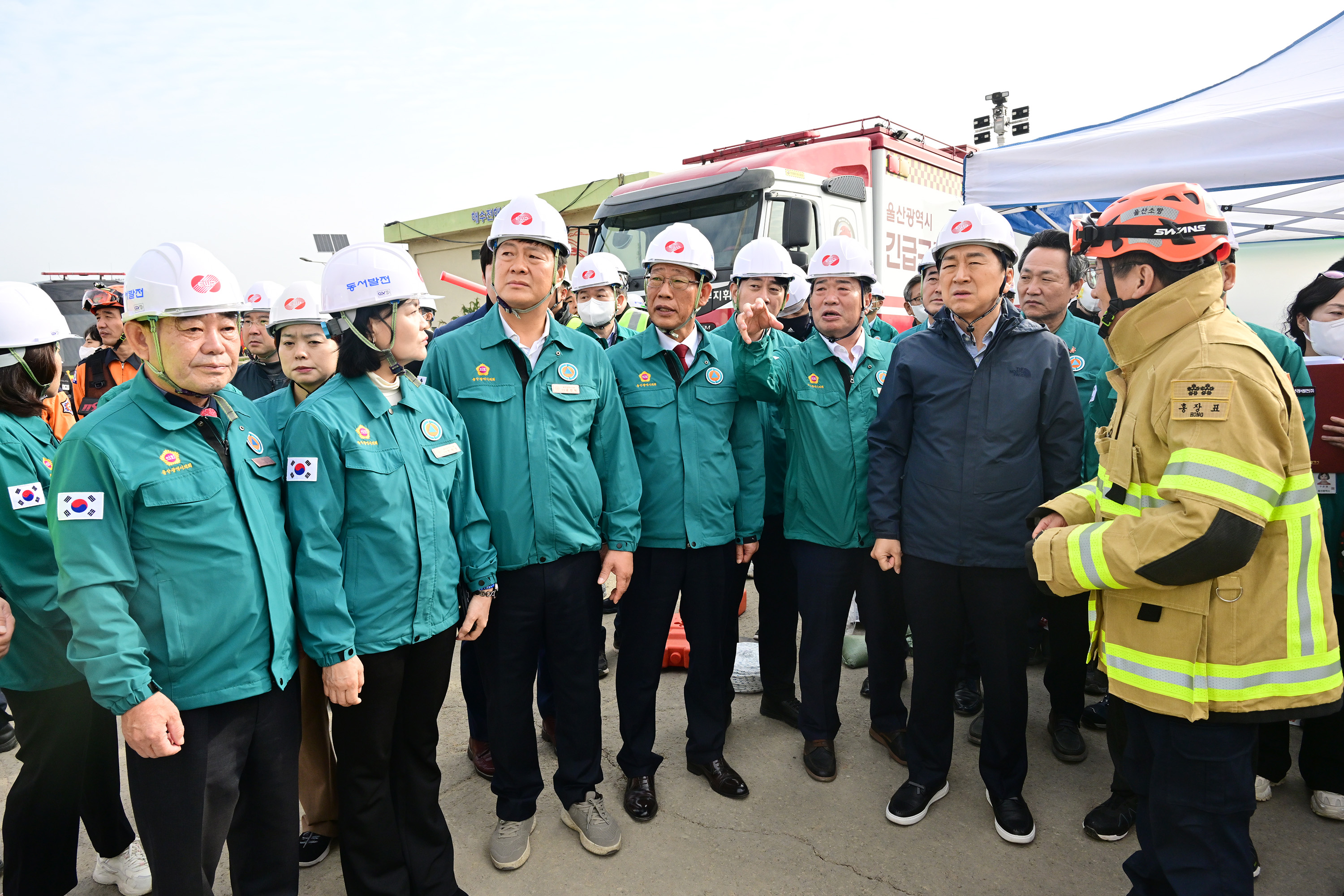 행정자치위원회, 한국동서발전 울산화력발전소 사고 현장방문6