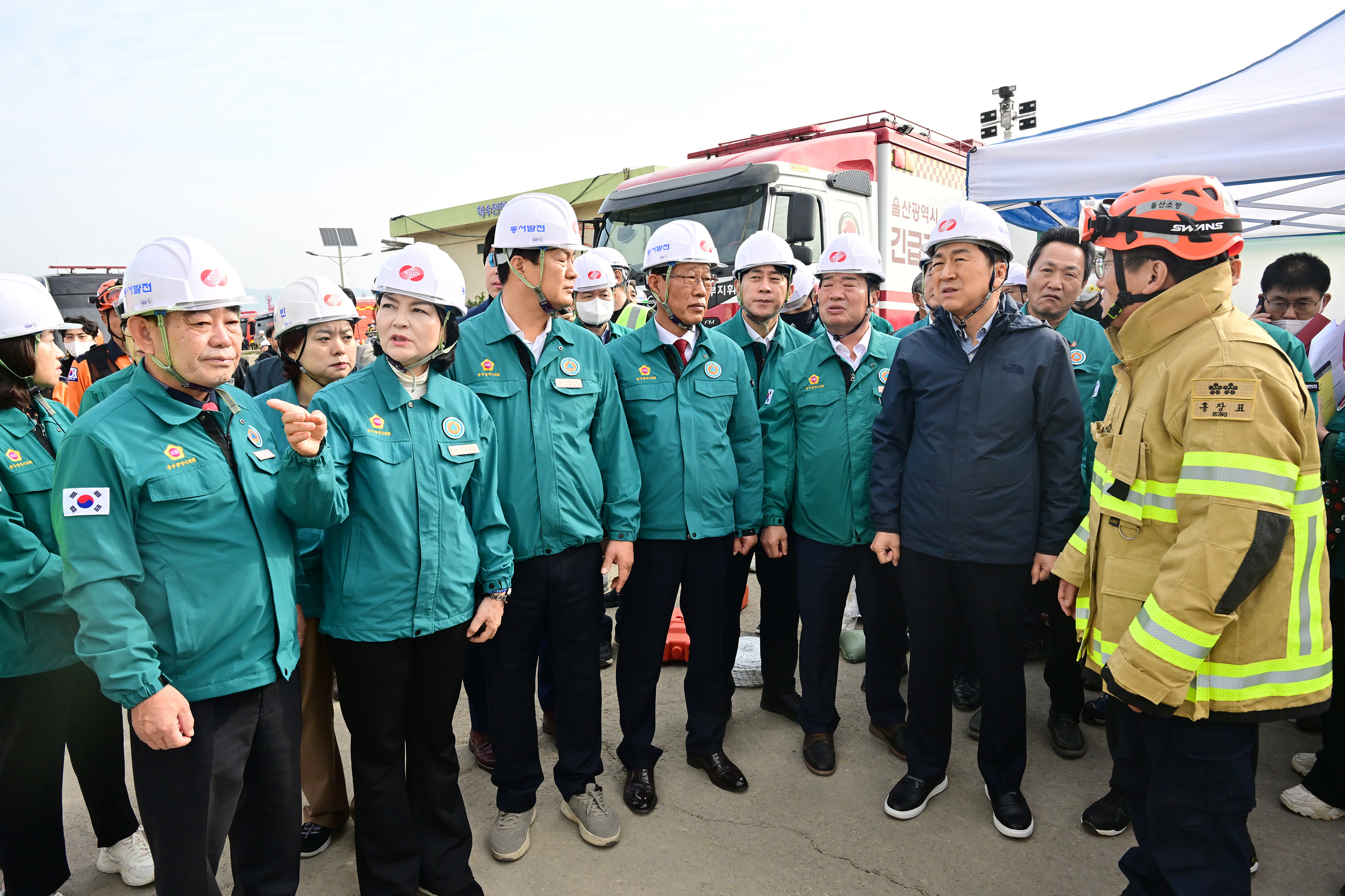 행정자치위원회, 한국동서발전 울산화력발전소 사고 현장방문7