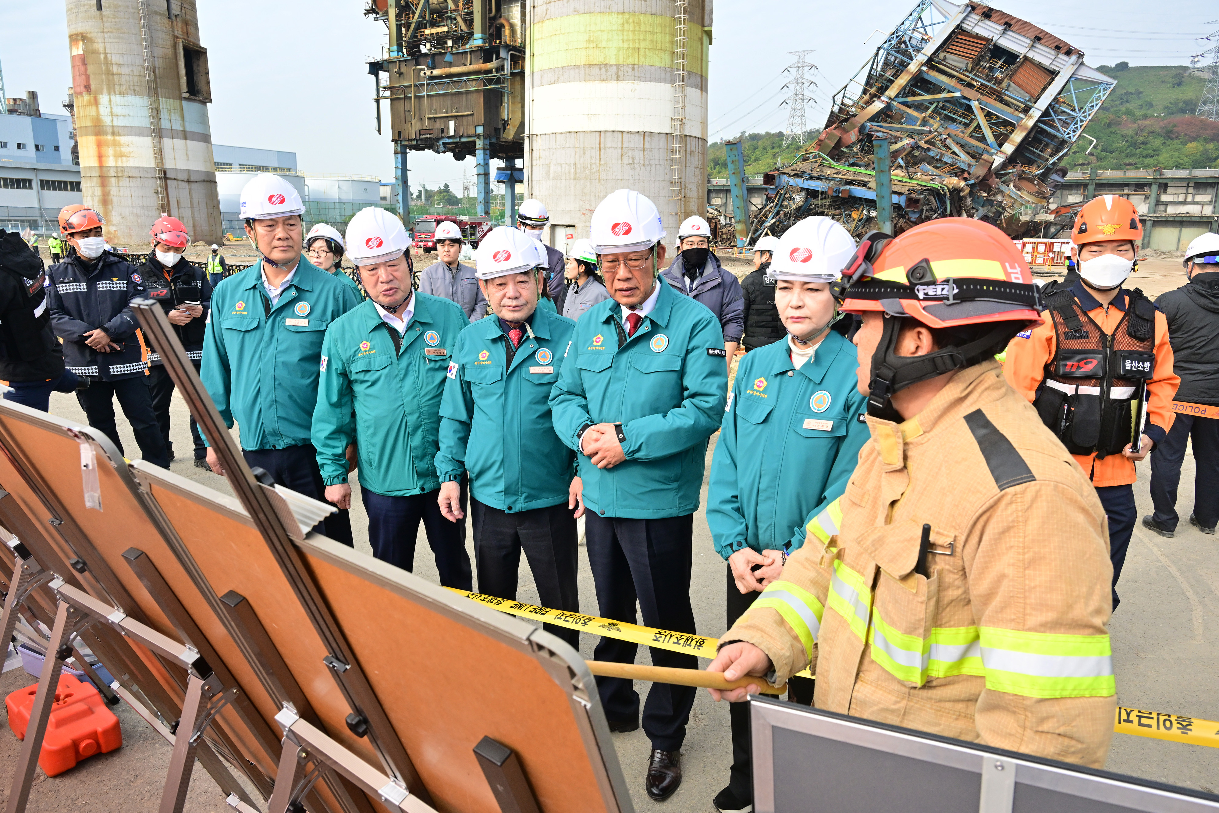 행정자치위원회, 한국동서발전 울산화력발전소 사고 현장방문8
