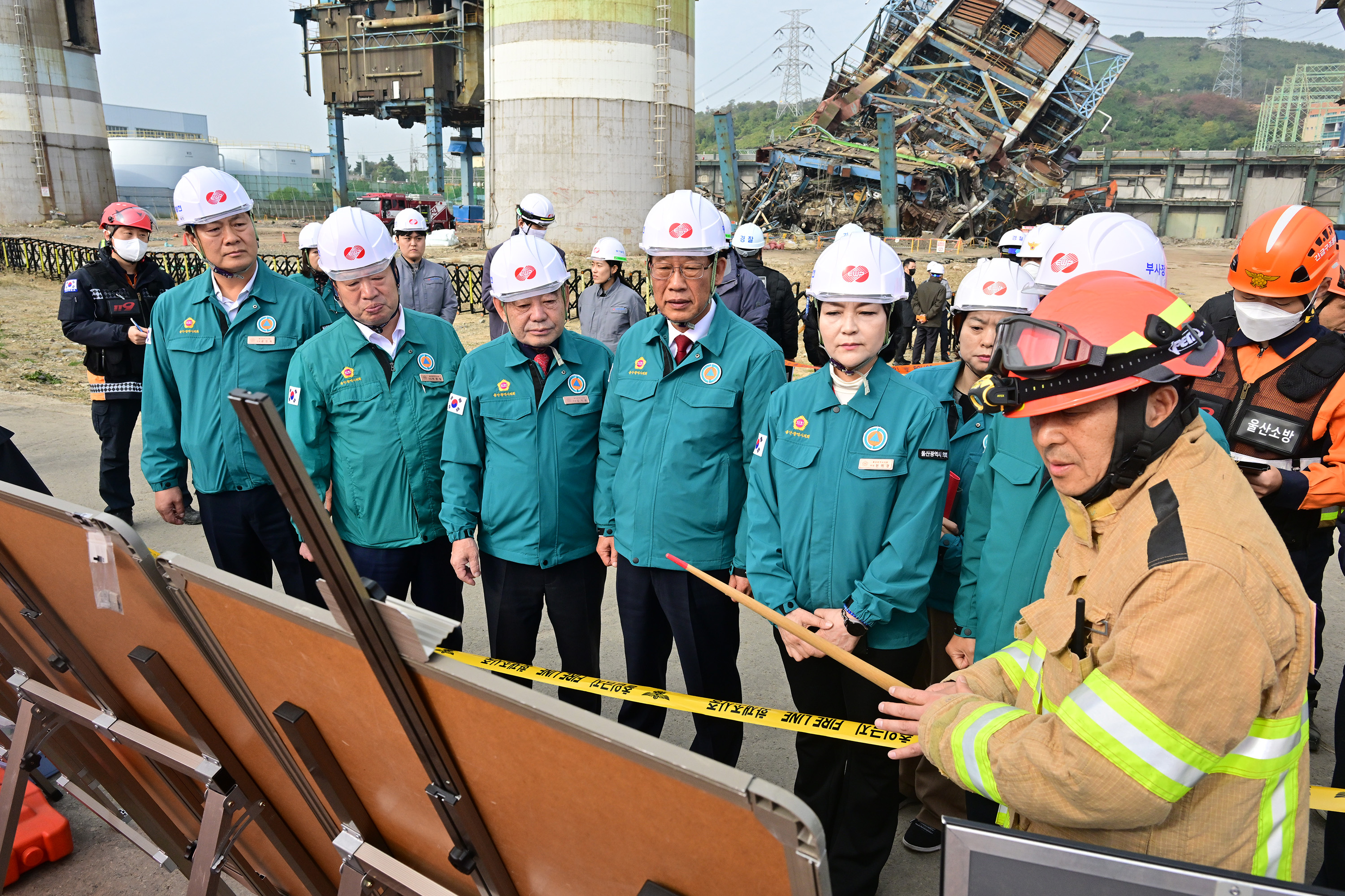 행정자치위원회, 한국동서발전 울산화력발전소 사고 현장방문9