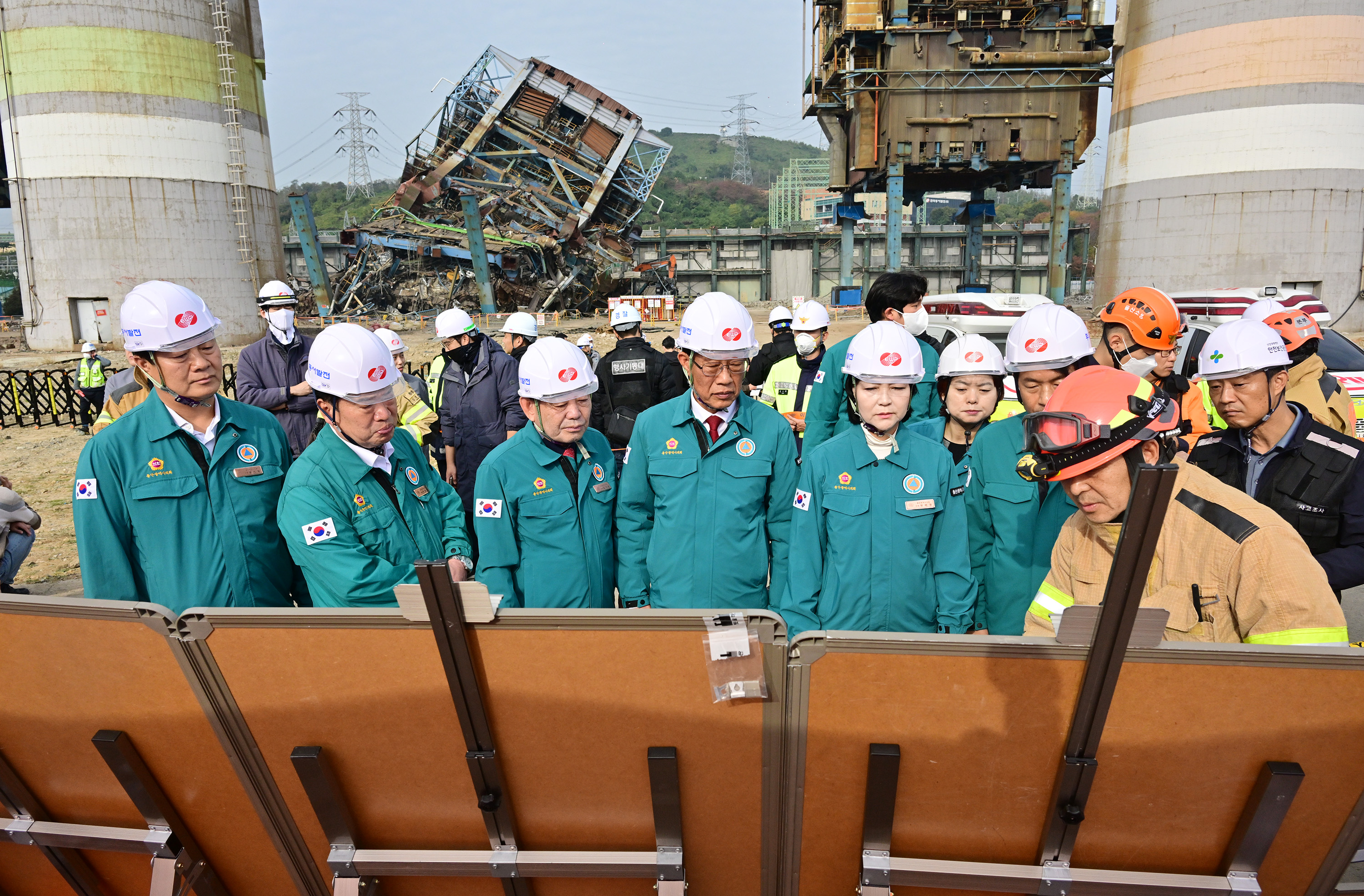 행정자치위원회, 한국동서발전 울산화력발전소 사고 현장방문10