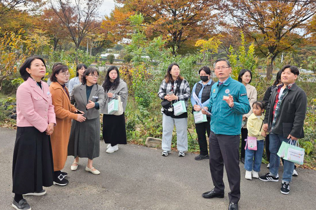 문석주 의원, 상안유치원 소방진입로 개설 예정지 현장점검1