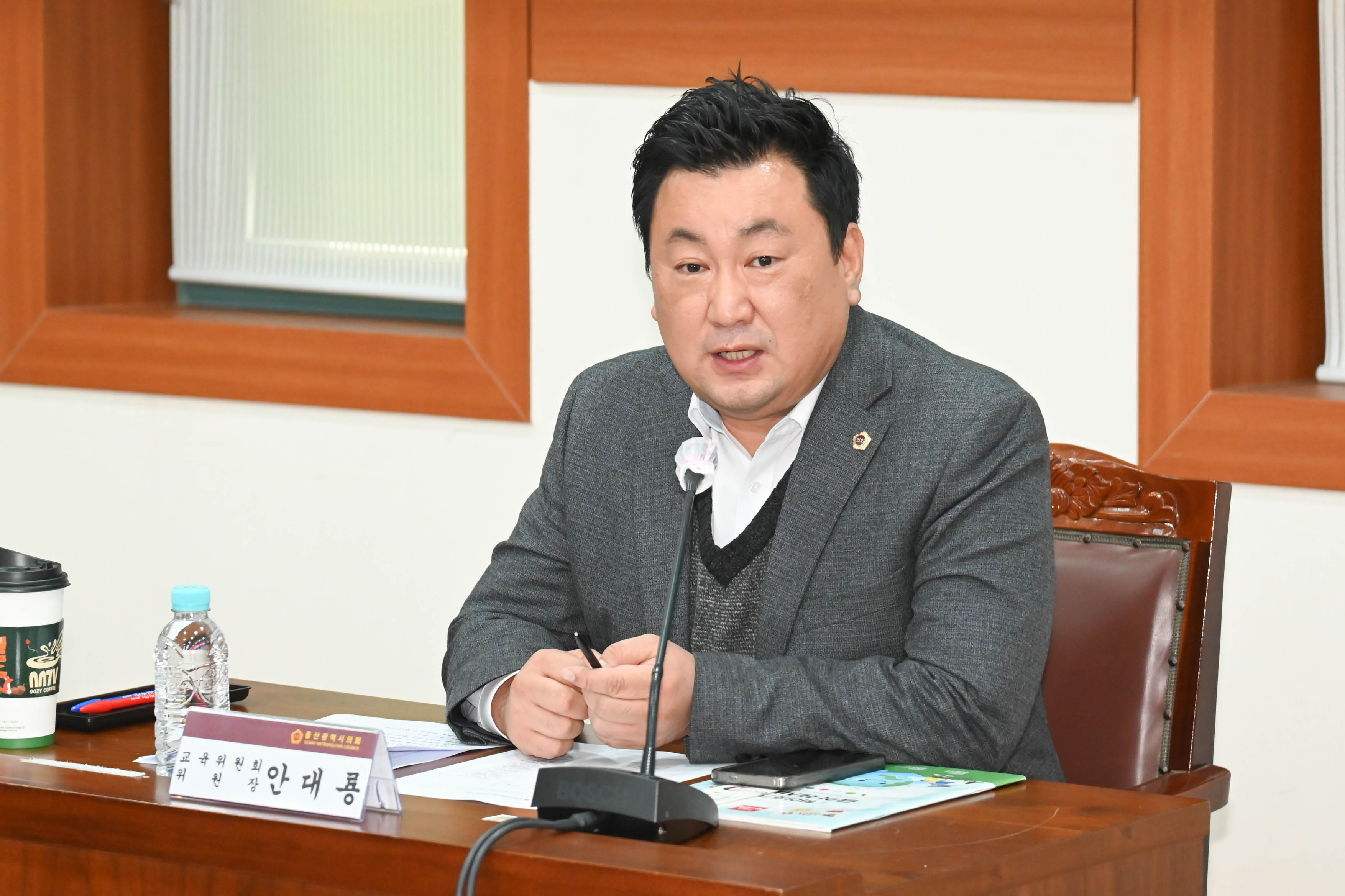 안대룡 교육위원장, 친환경급식분야 동물복지축산물도입 의견청취 간담회8