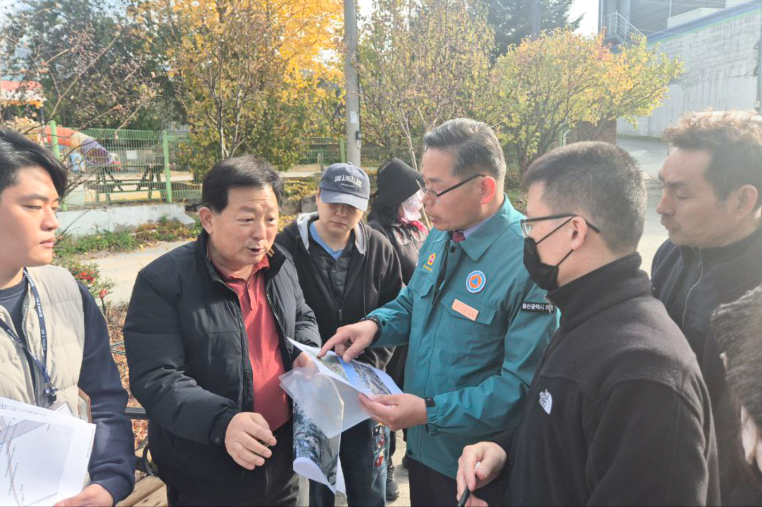 문석주 의원, 북구 산업로 내 지선관로 부설공사 관련 현장점검3