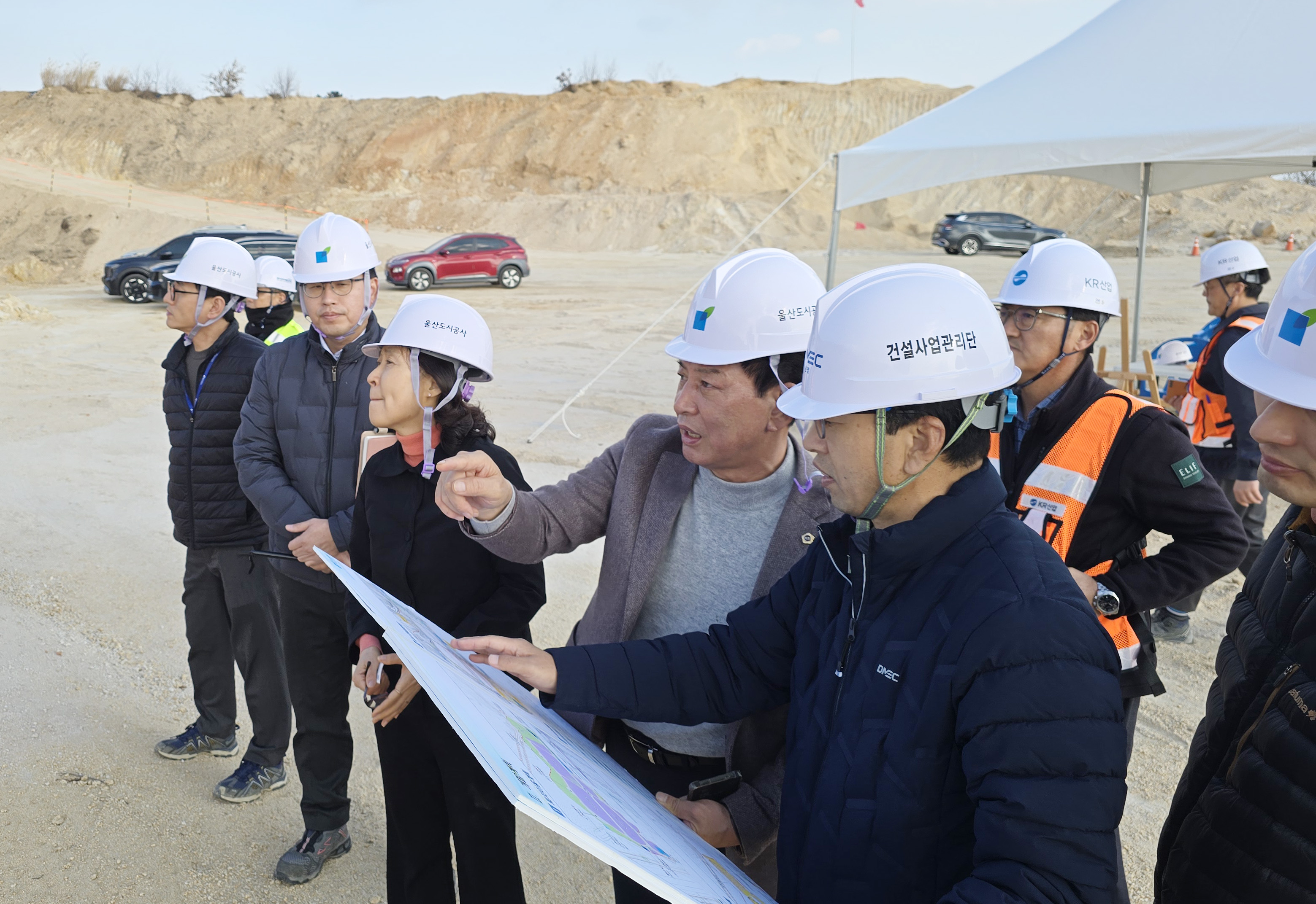 홍유준 문화복지환경위원장, 울산미포국가산업단지(미포지구) 개발사업 현장 방문1