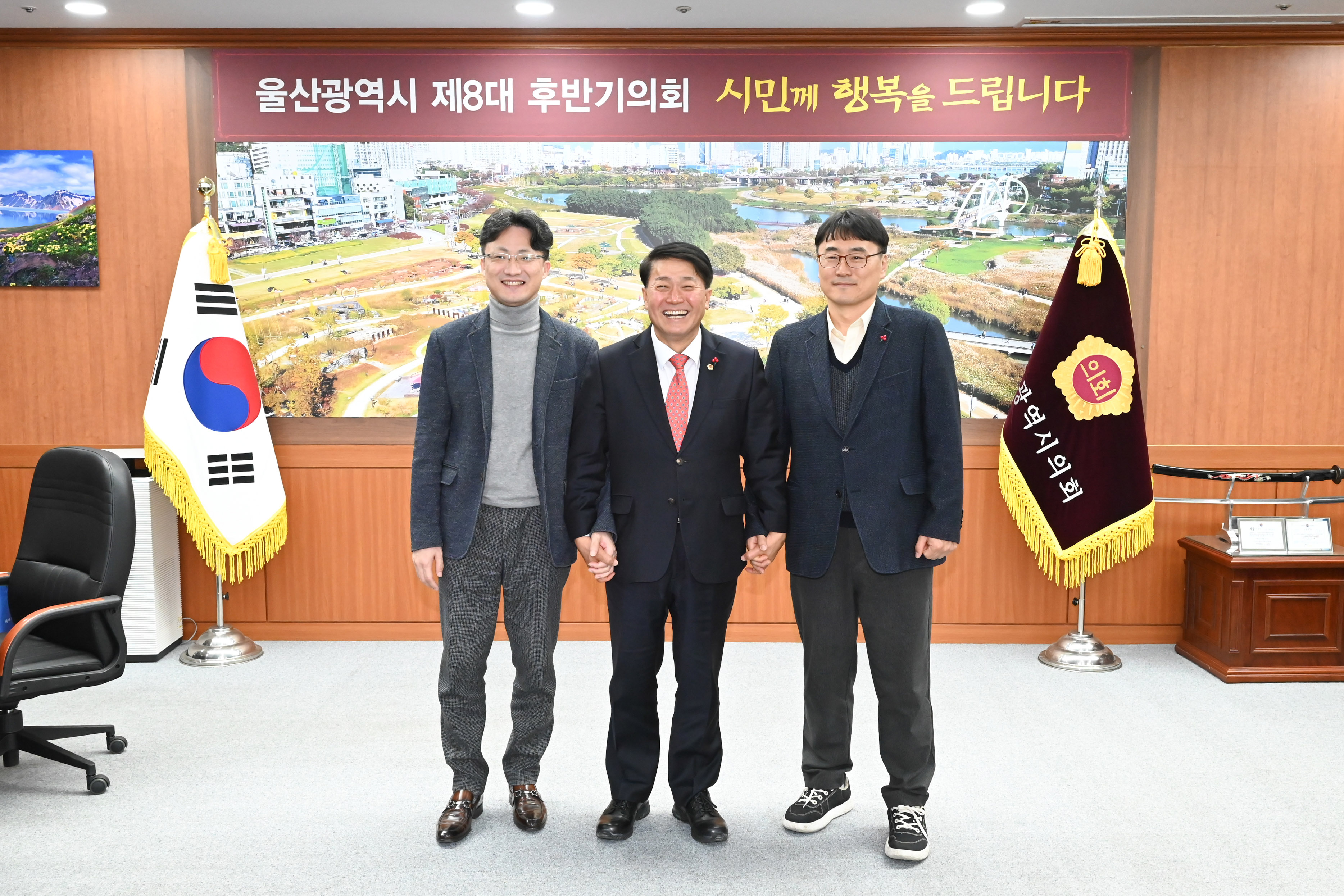 이성룡 의장, 제10기 공무원노조 임원진들과 환담3