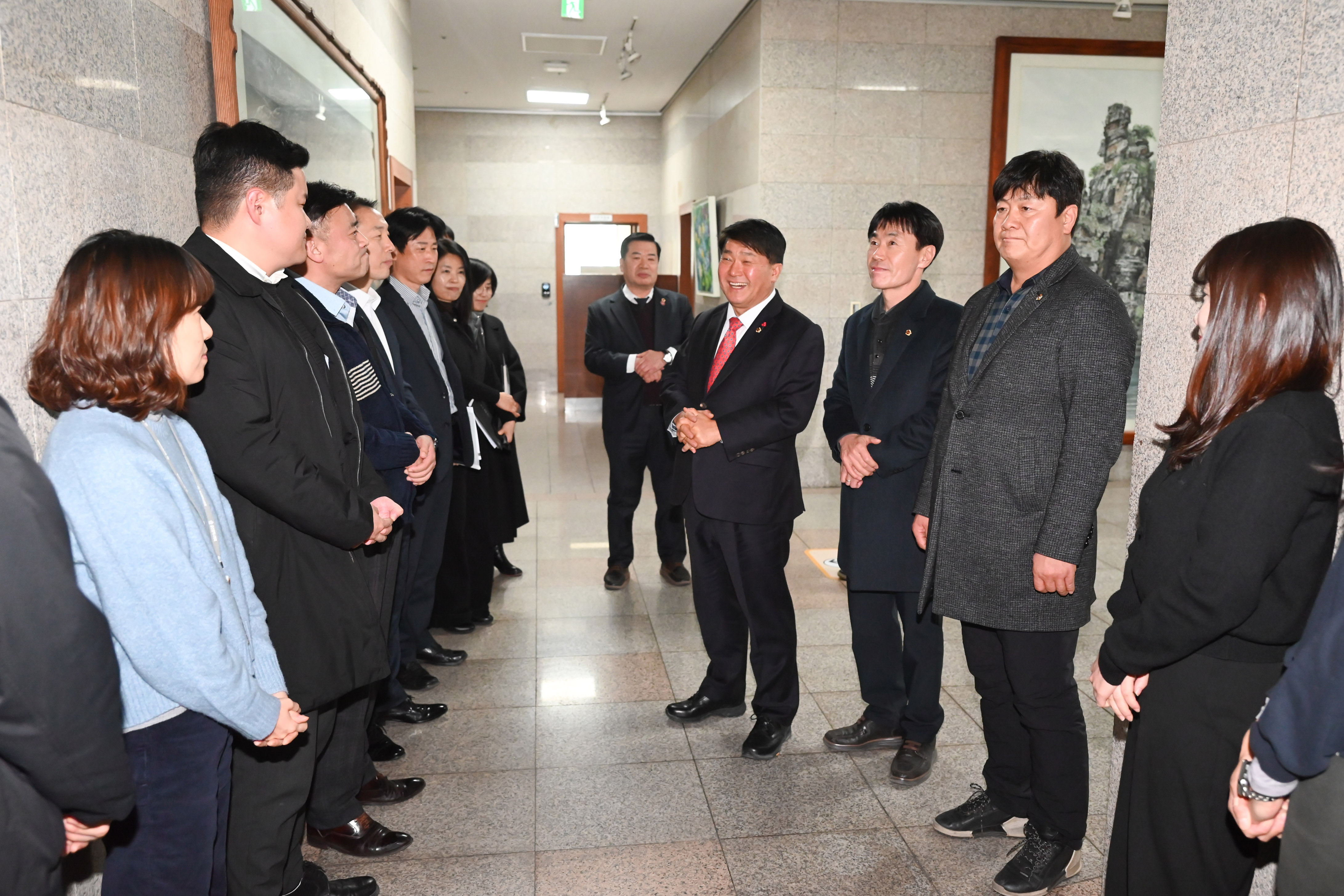 신년맞이 부서 순회 방문