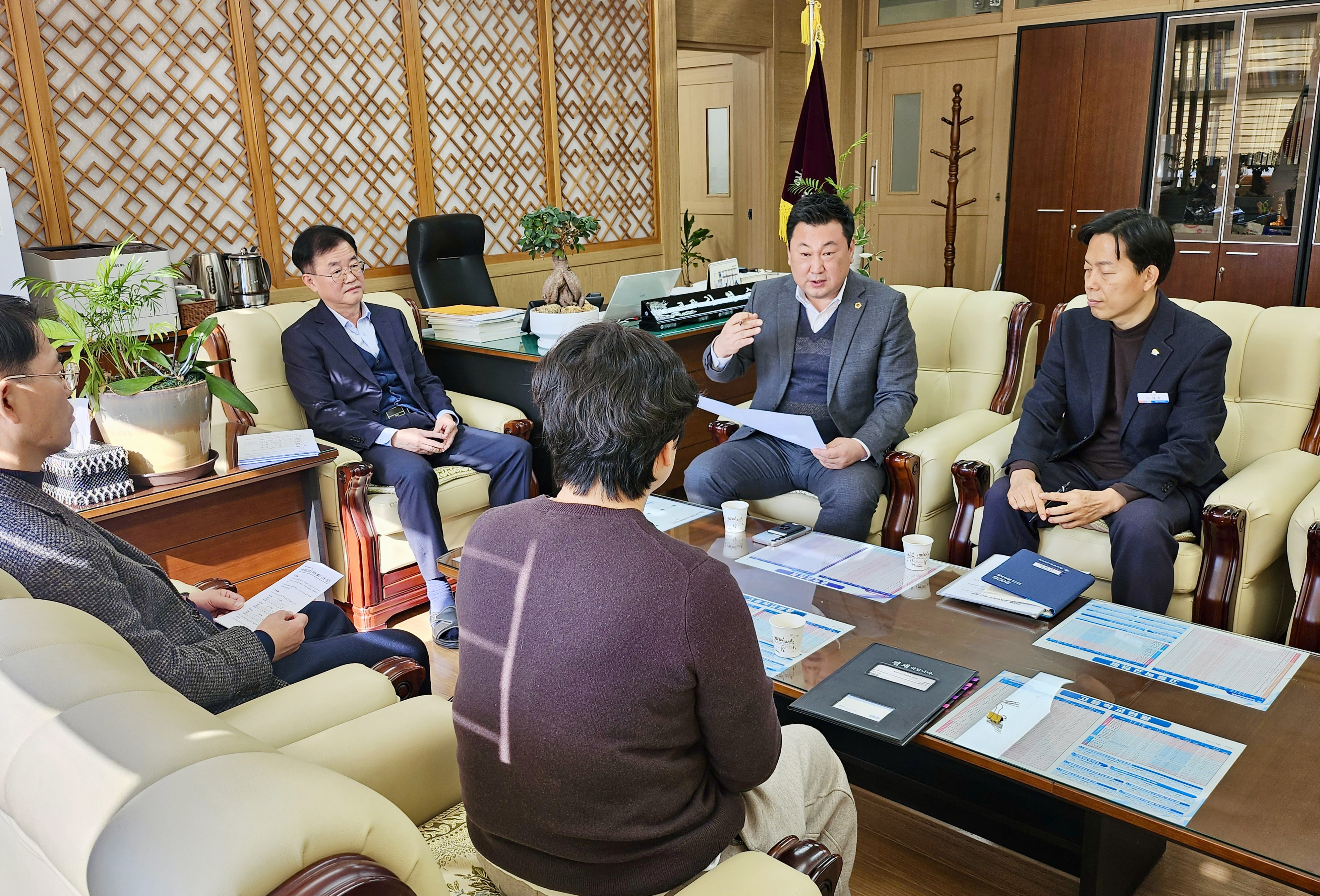 안대룡 교육위원장, 성광여고·제일고 현장점검 및 간담회2