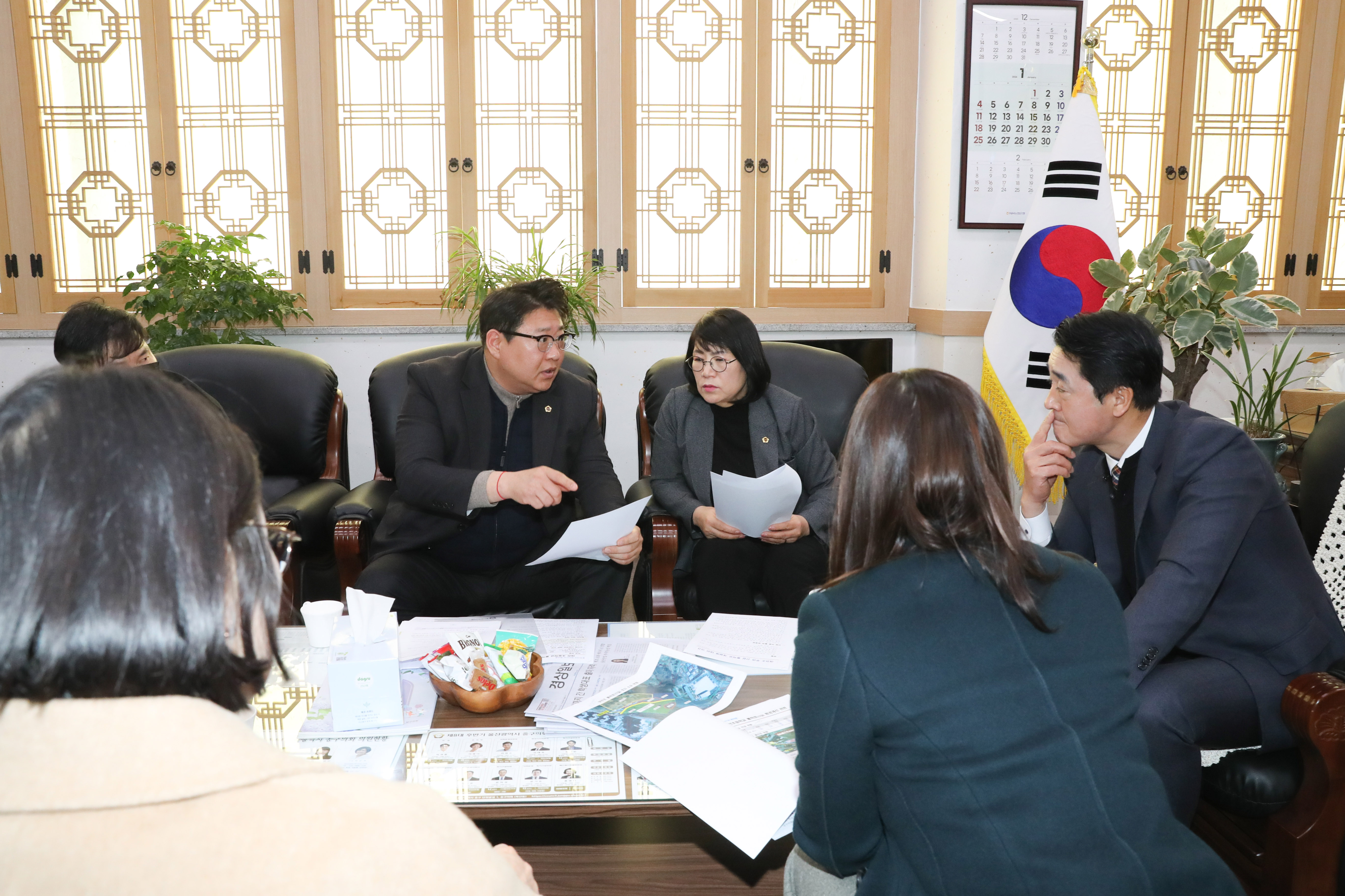  권순용 의원, 여천초 통학로 환경개선 후속 실무협의 회의3