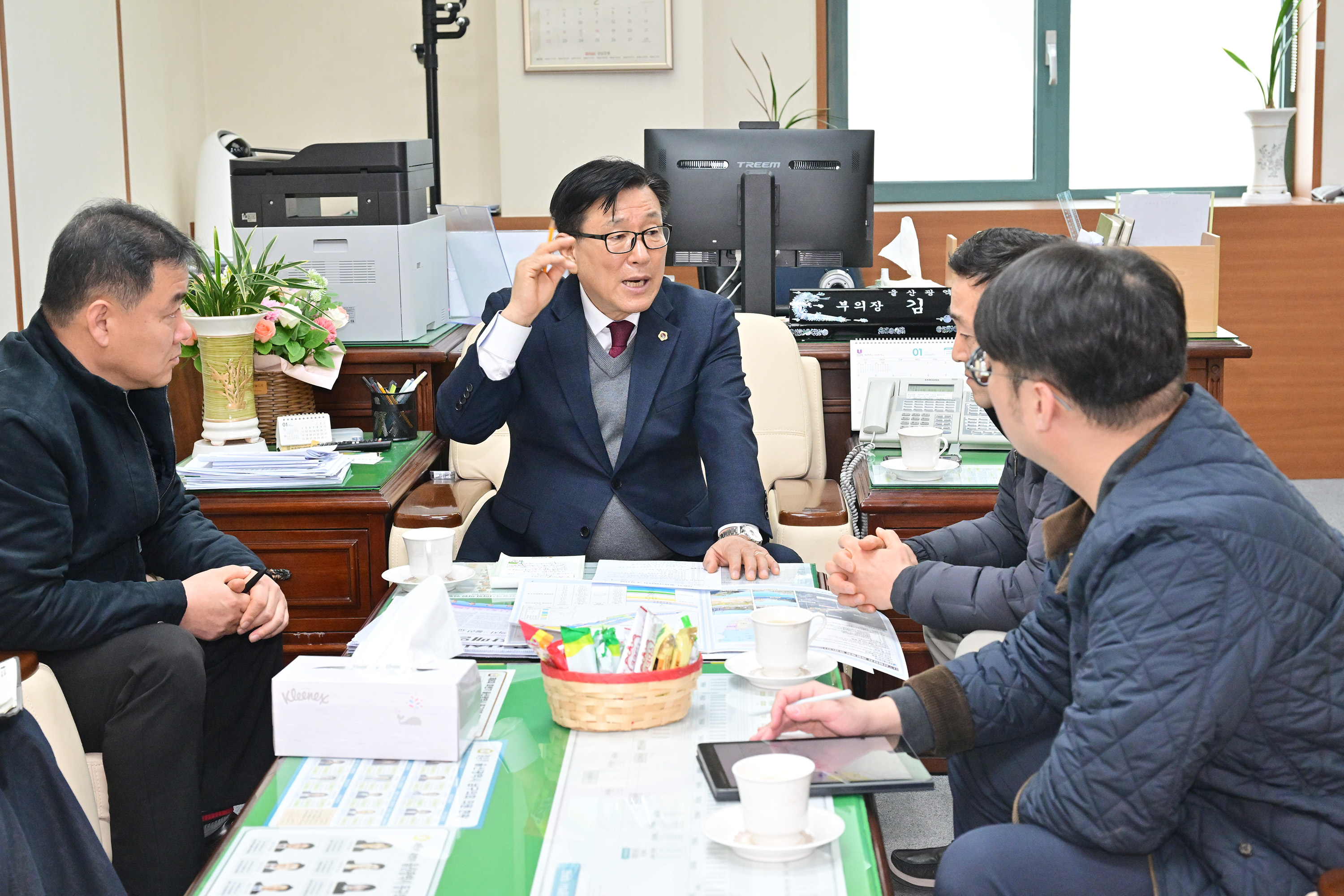 김수종 부의장, 울산동부경찰서 이전 관련 업무 논의2