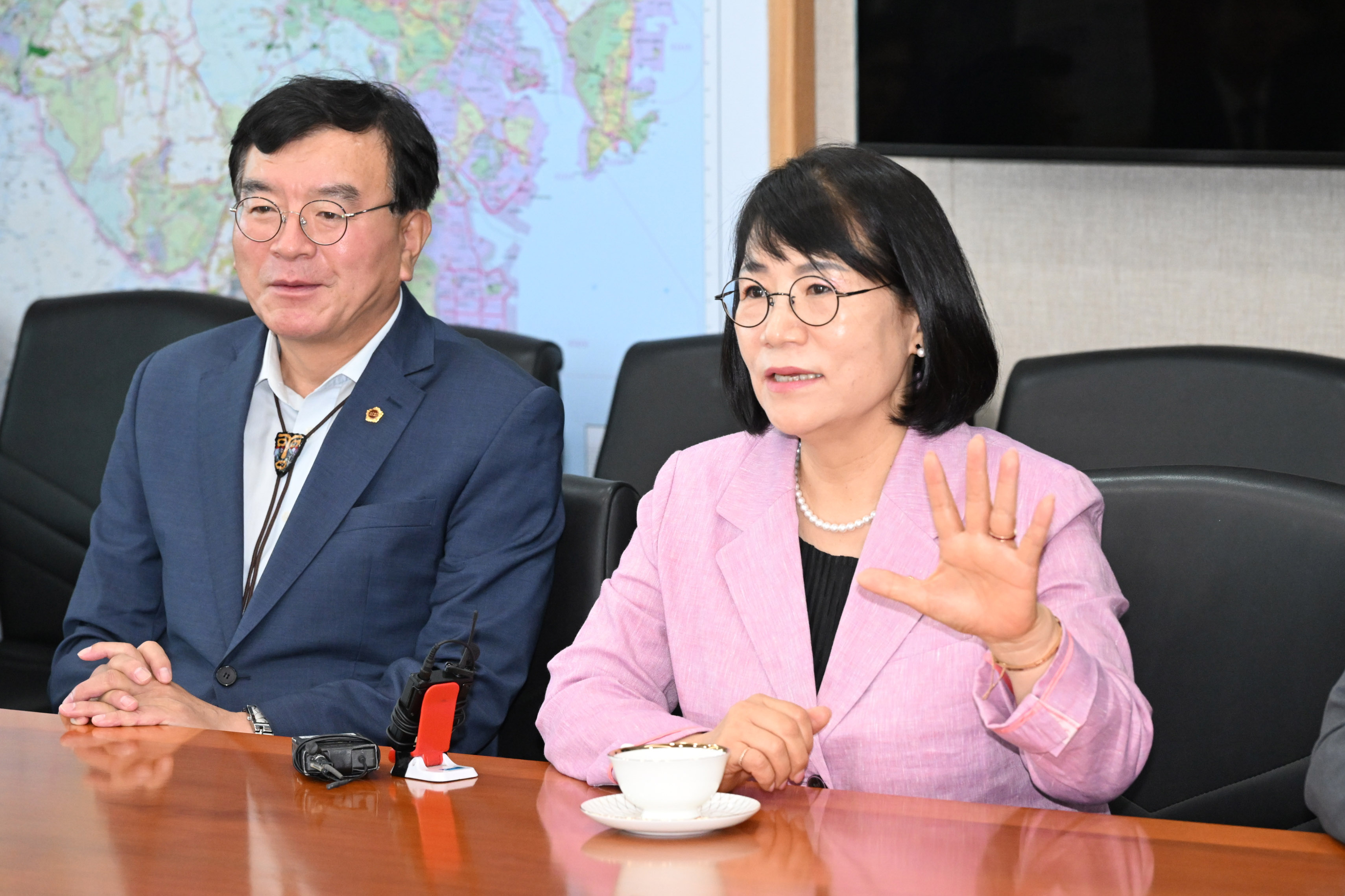 제9대 전반기 확대의장단 시장실 방문2