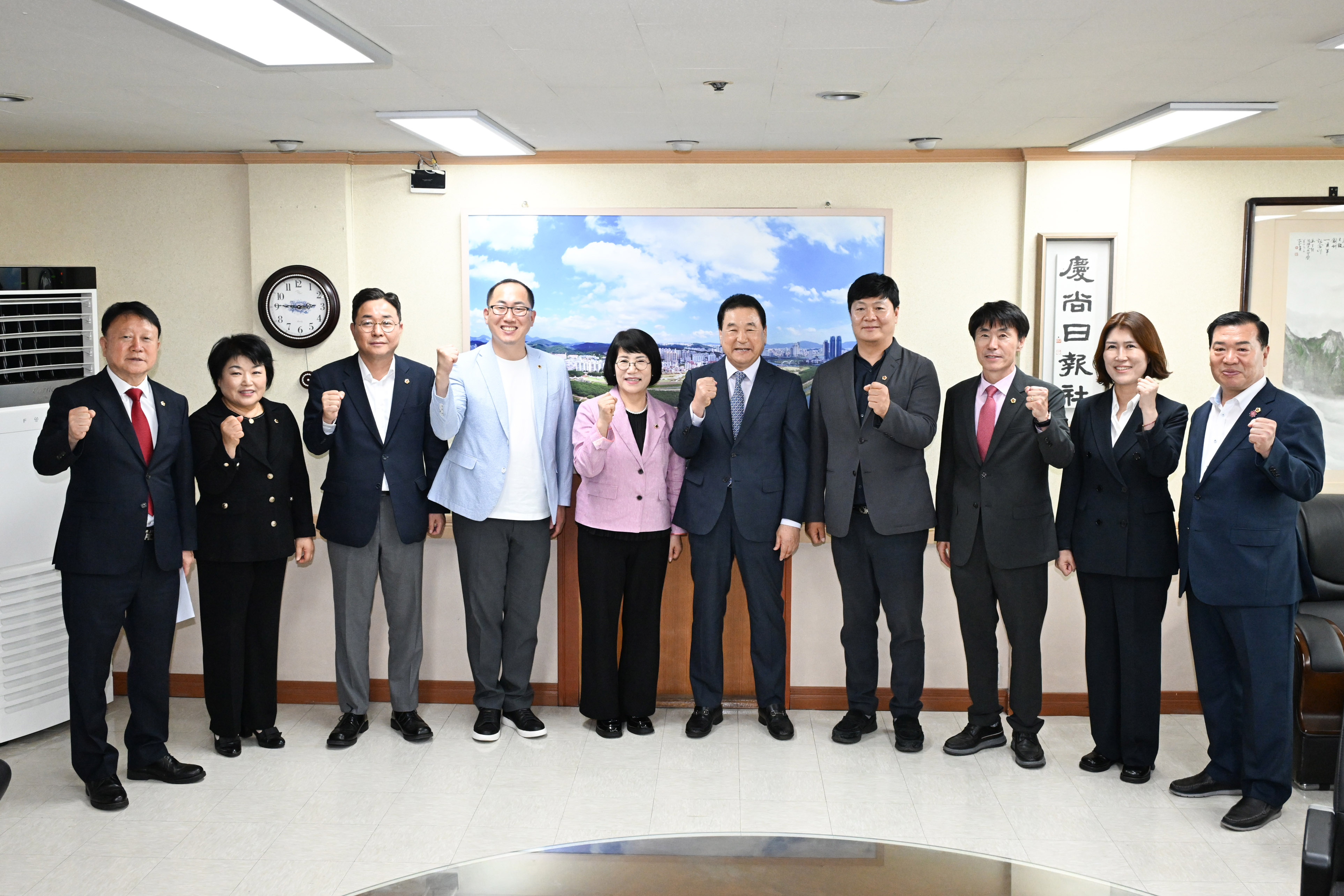 제9대 전반기 확대의장단 언론사 방문4