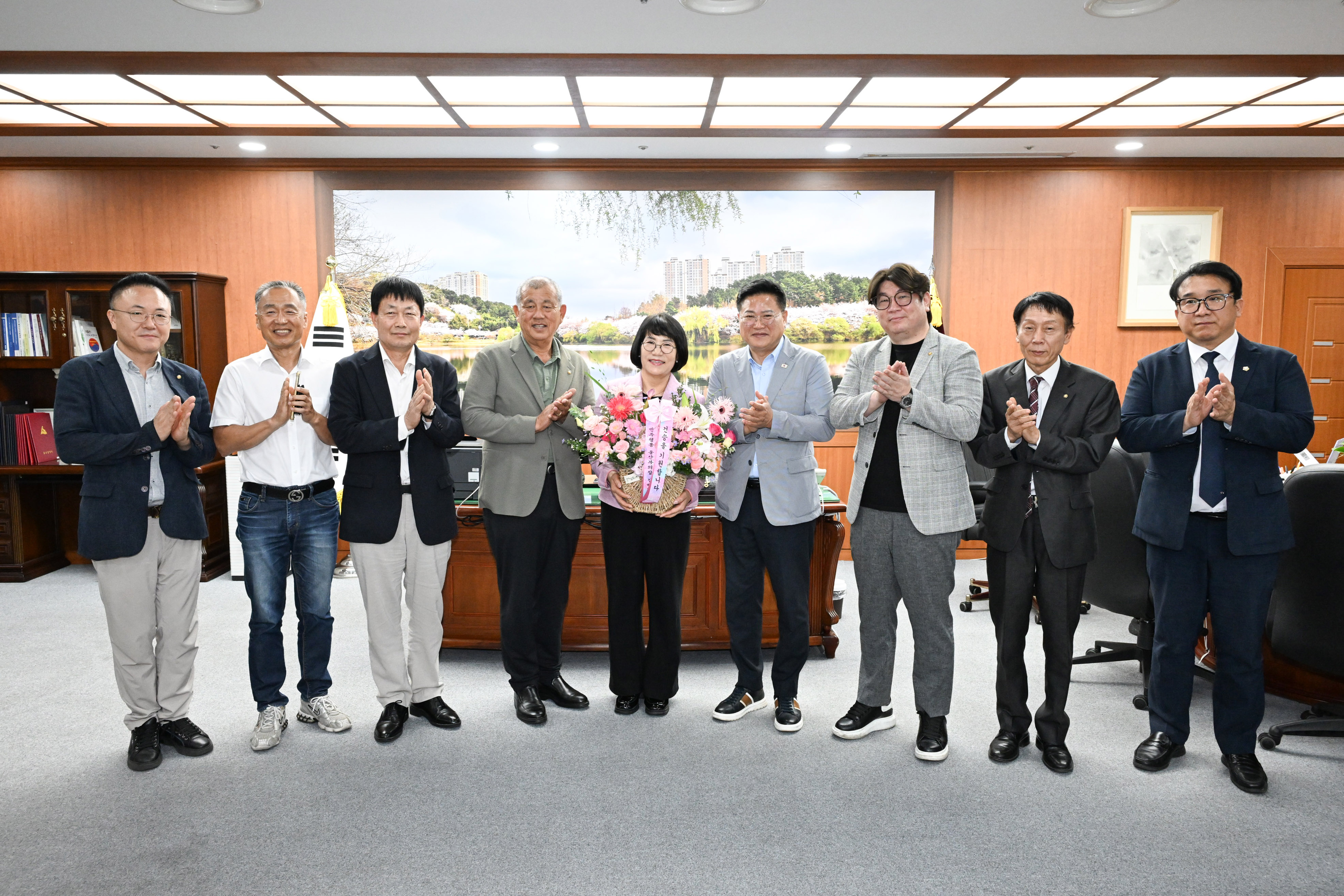이영해 의장, 민주평화통일자문회의 울산지역회의 환담1