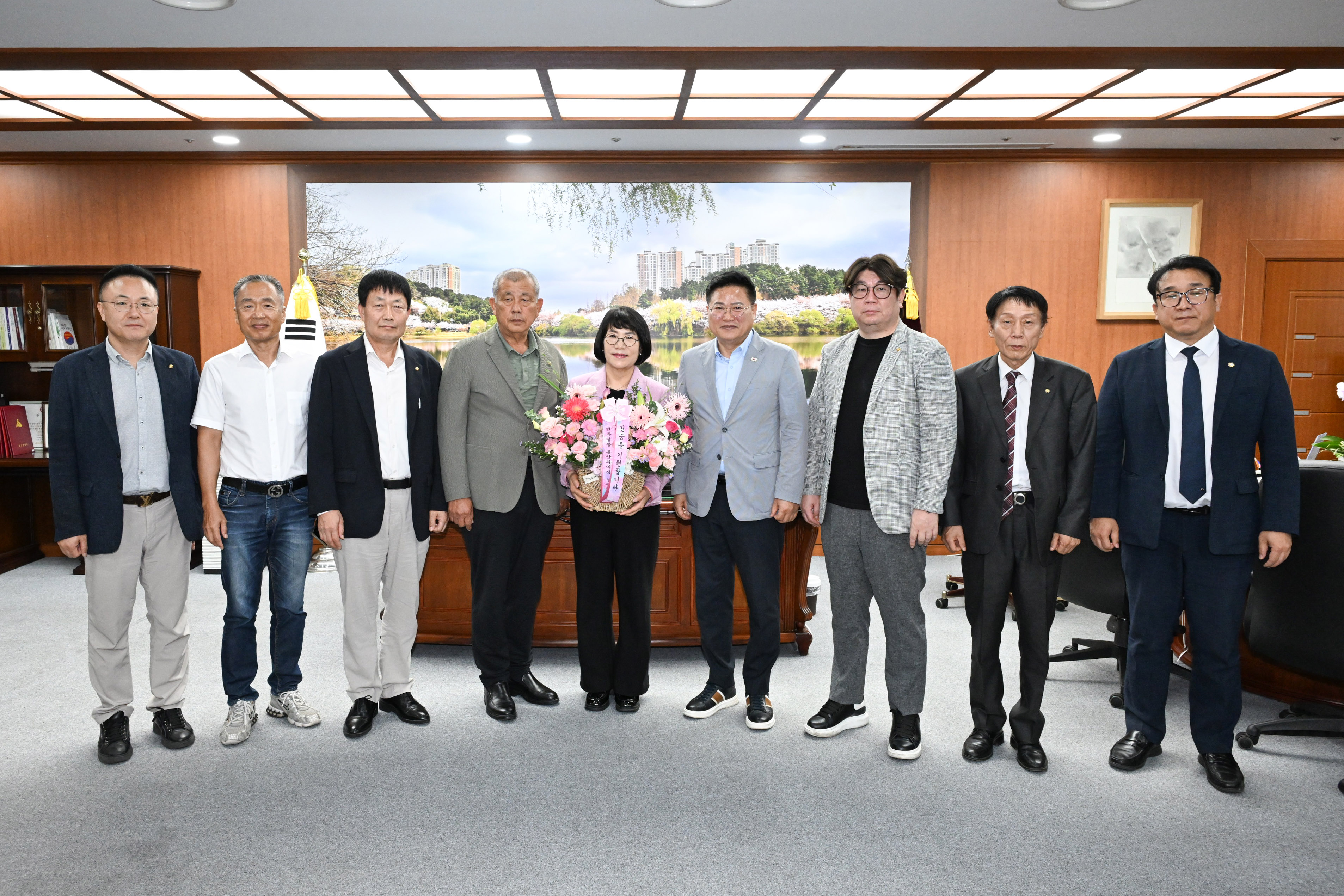 이영해 의장, 민주평화통일자문회의 울산지역회의 환담3