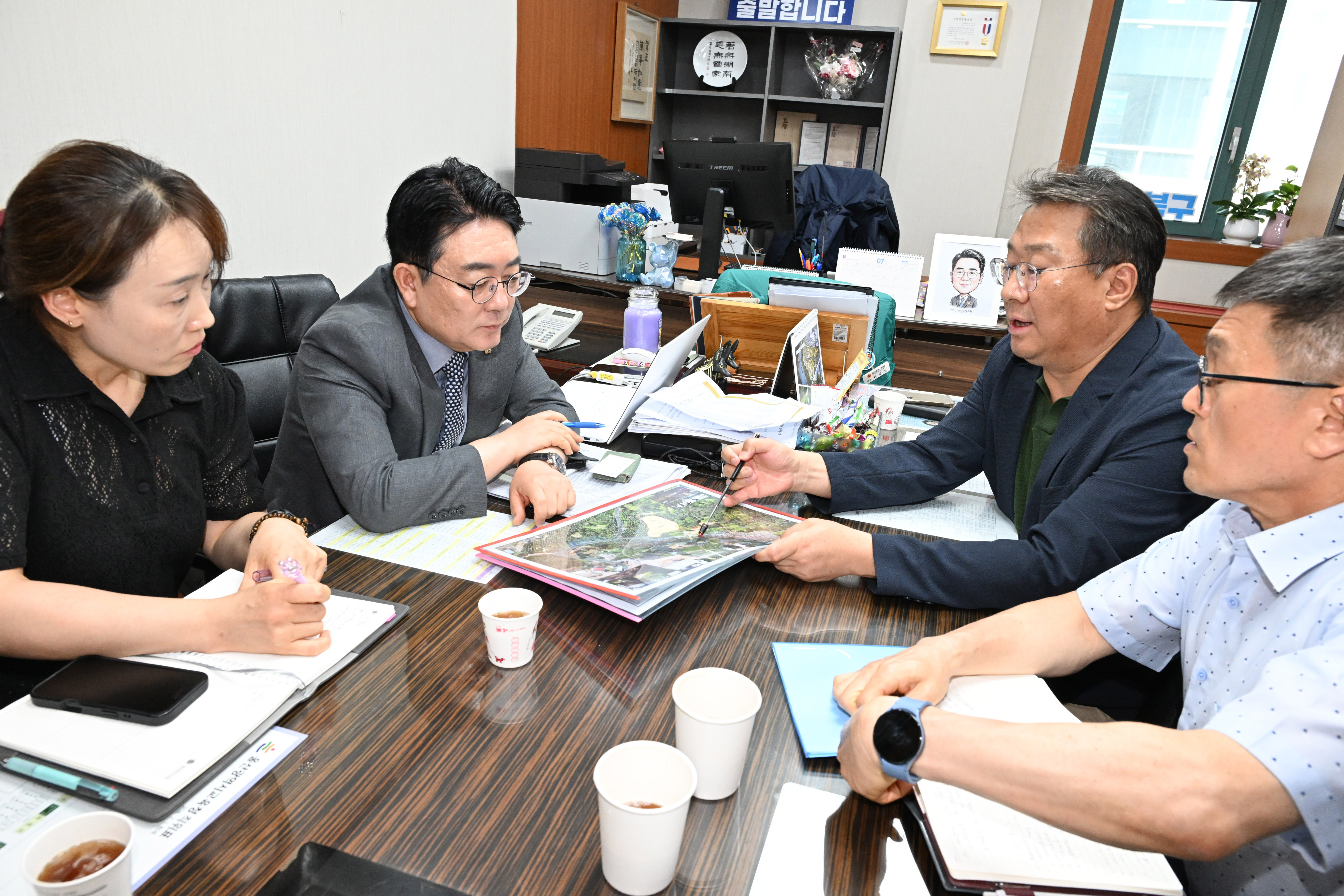 이주언 의원, 농소-강동 도로개설 민원 관련 부서 의견 청취3