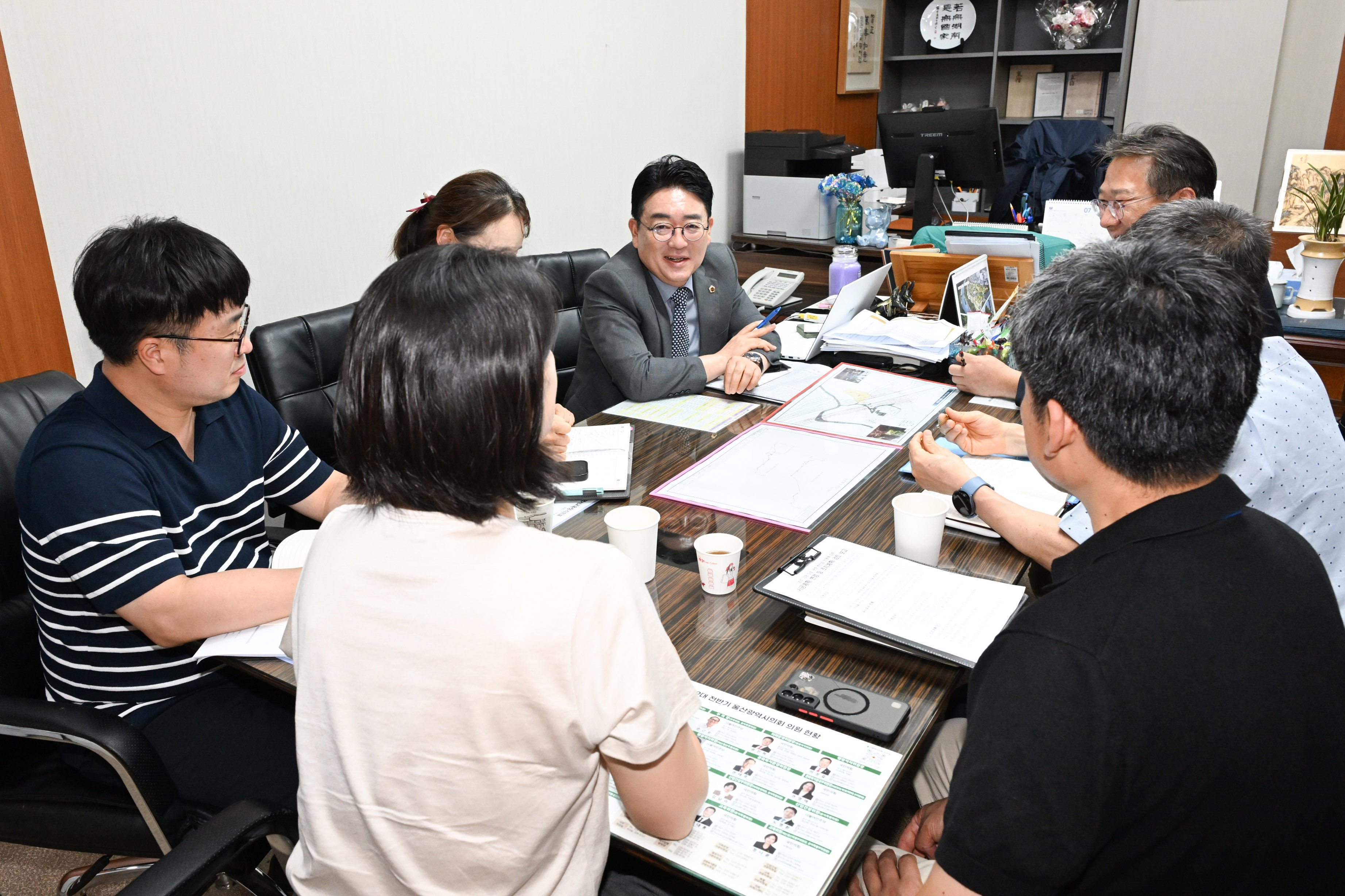 이주언 의원, 농소-강동 도로개설 민원 관련 부서 의견 청취8