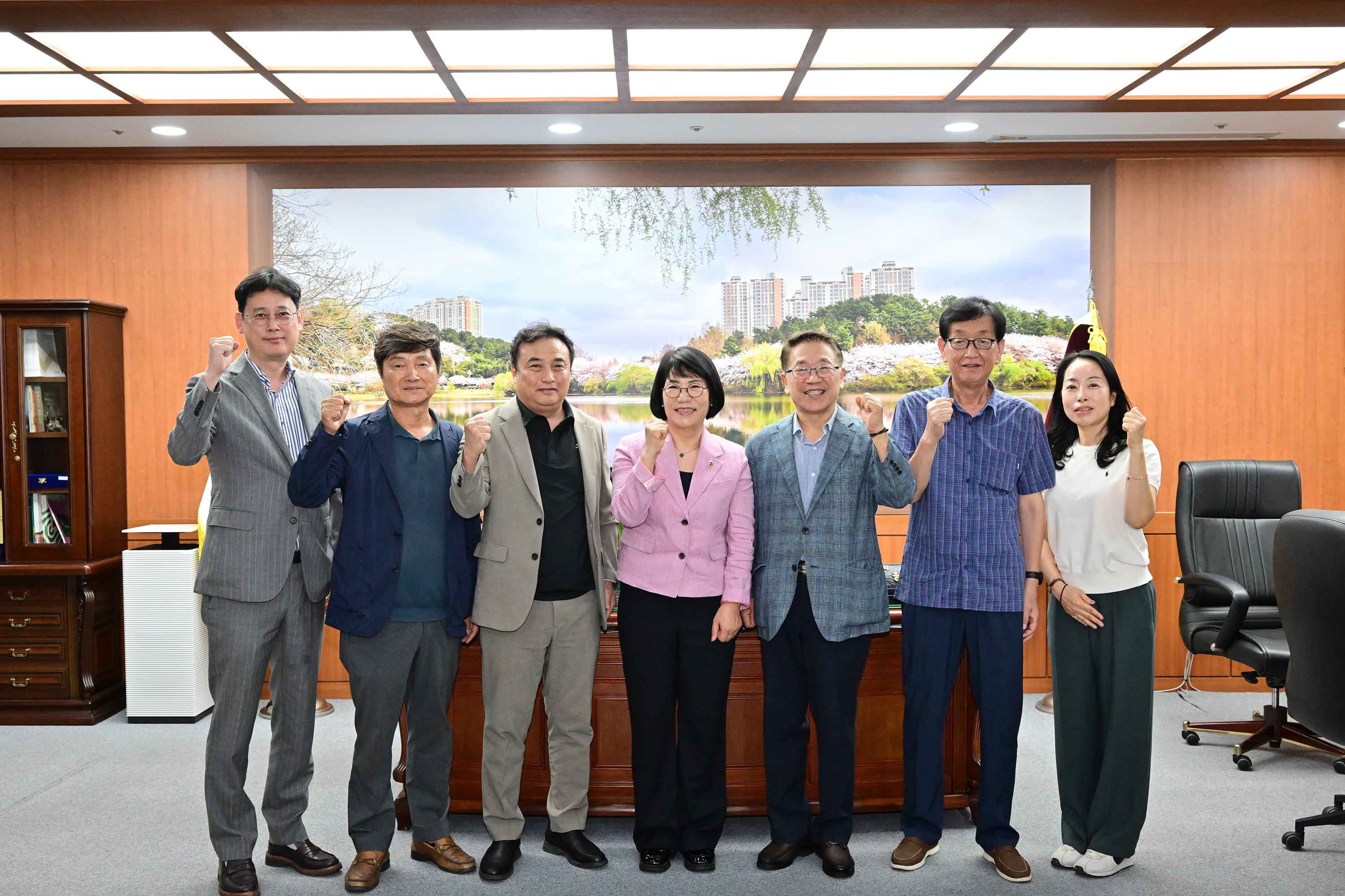 이영해 의장. 울산광역시사회복지협의회 임원진 환담