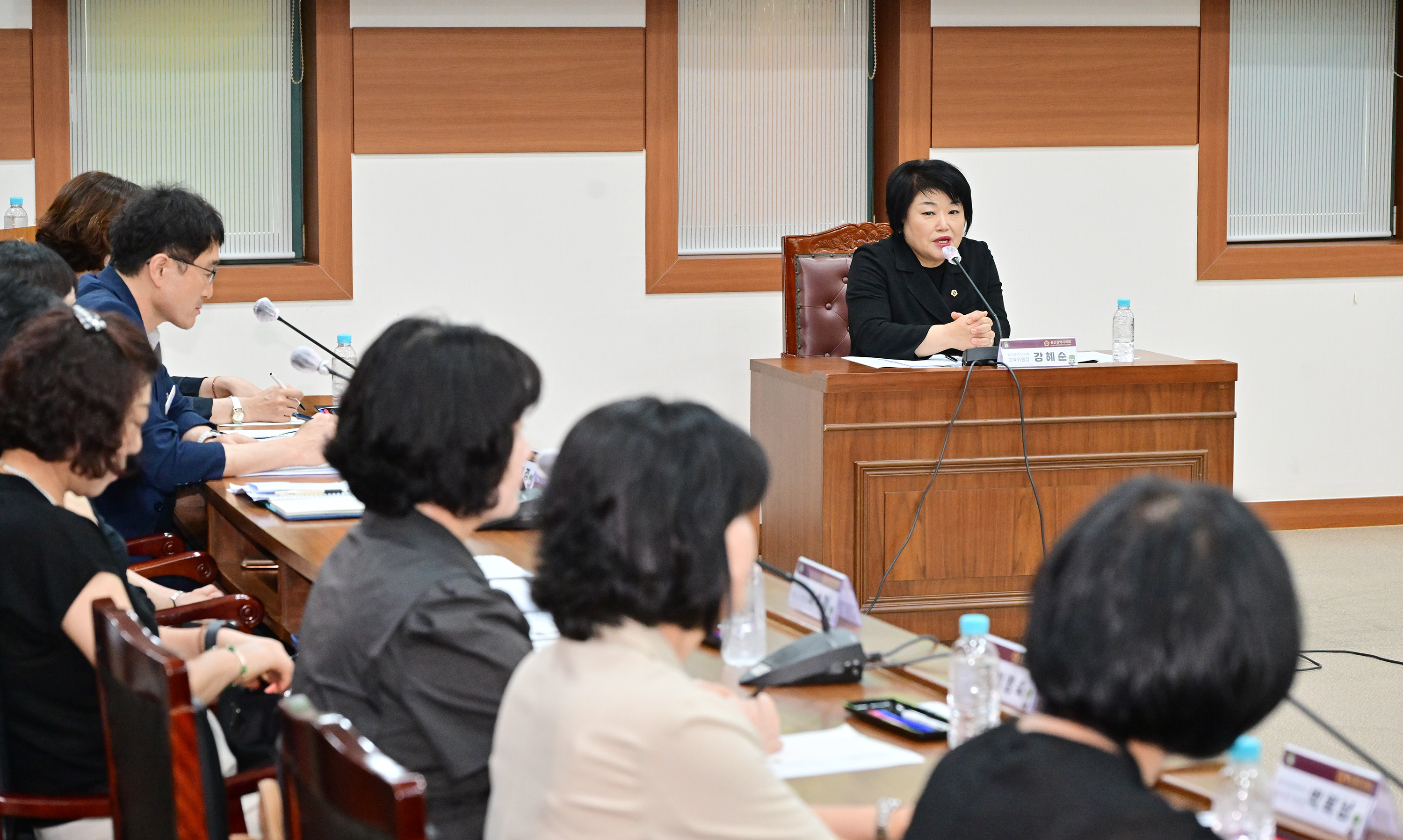 강혜순 교육위원장, 울산여상·미용예술고 통합 관계자 간담회5