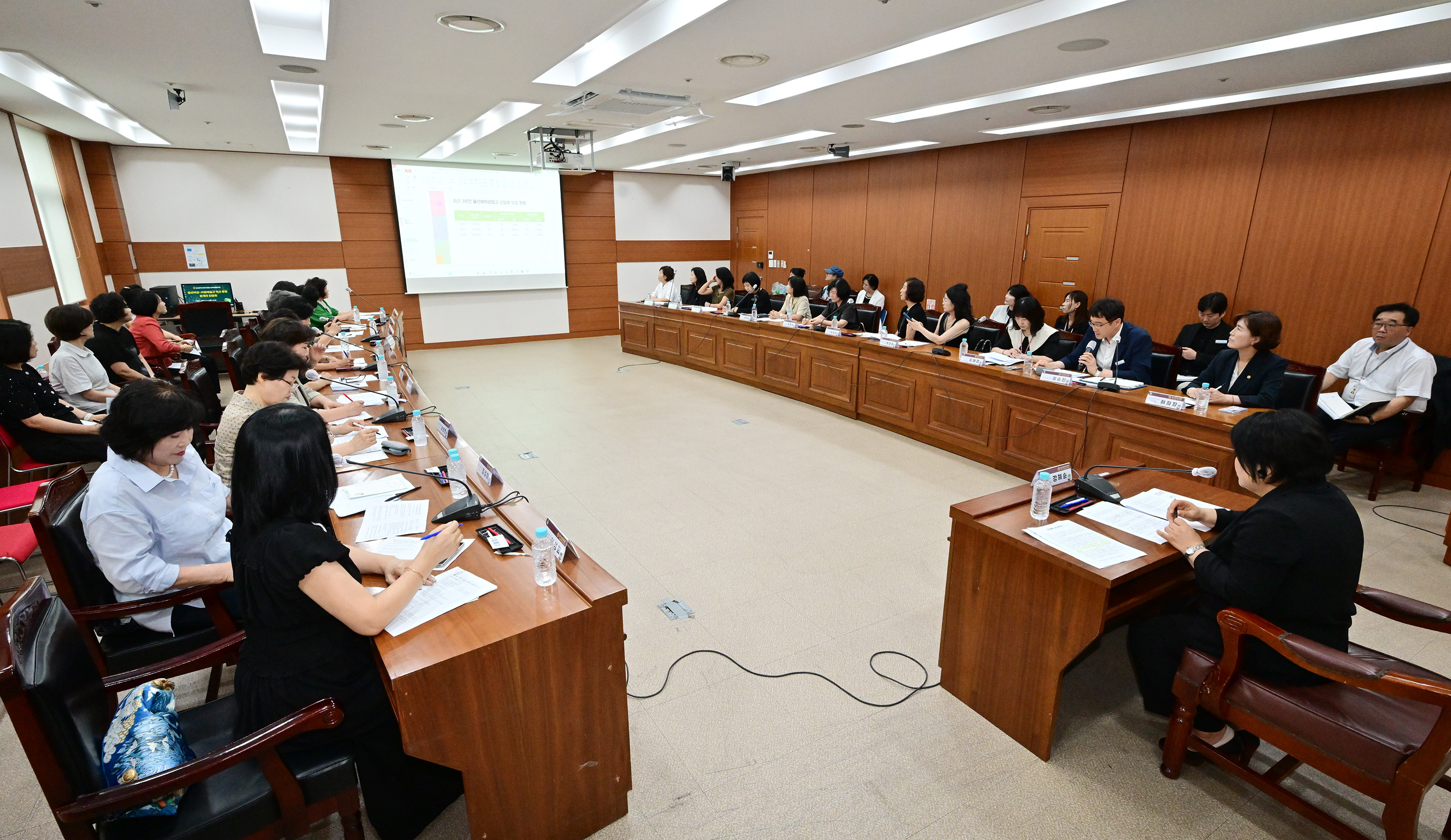 강혜순 교육위원장, 울산여상·미용예술고 통합 관계자 간담회6
