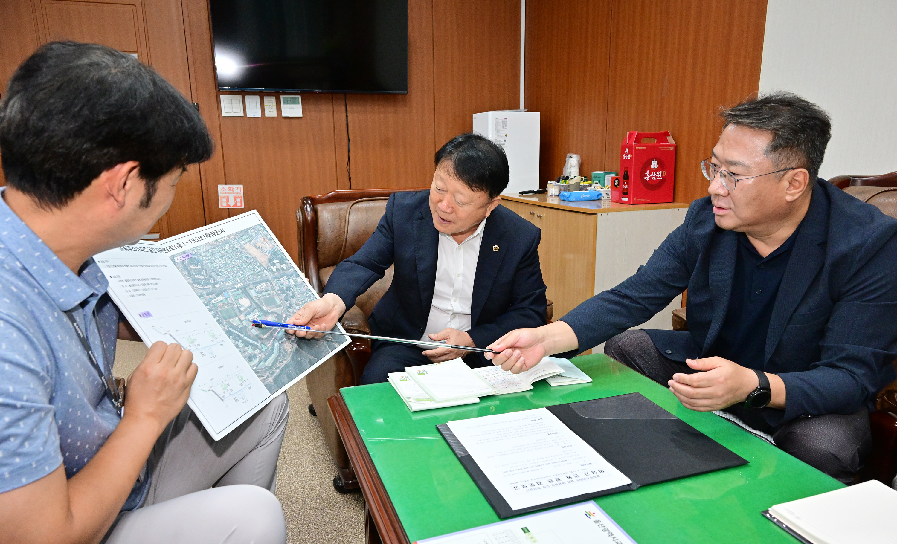 박용걸 예산결산특별위원장, 대공원로 확장공사 현안점검 간담회3
