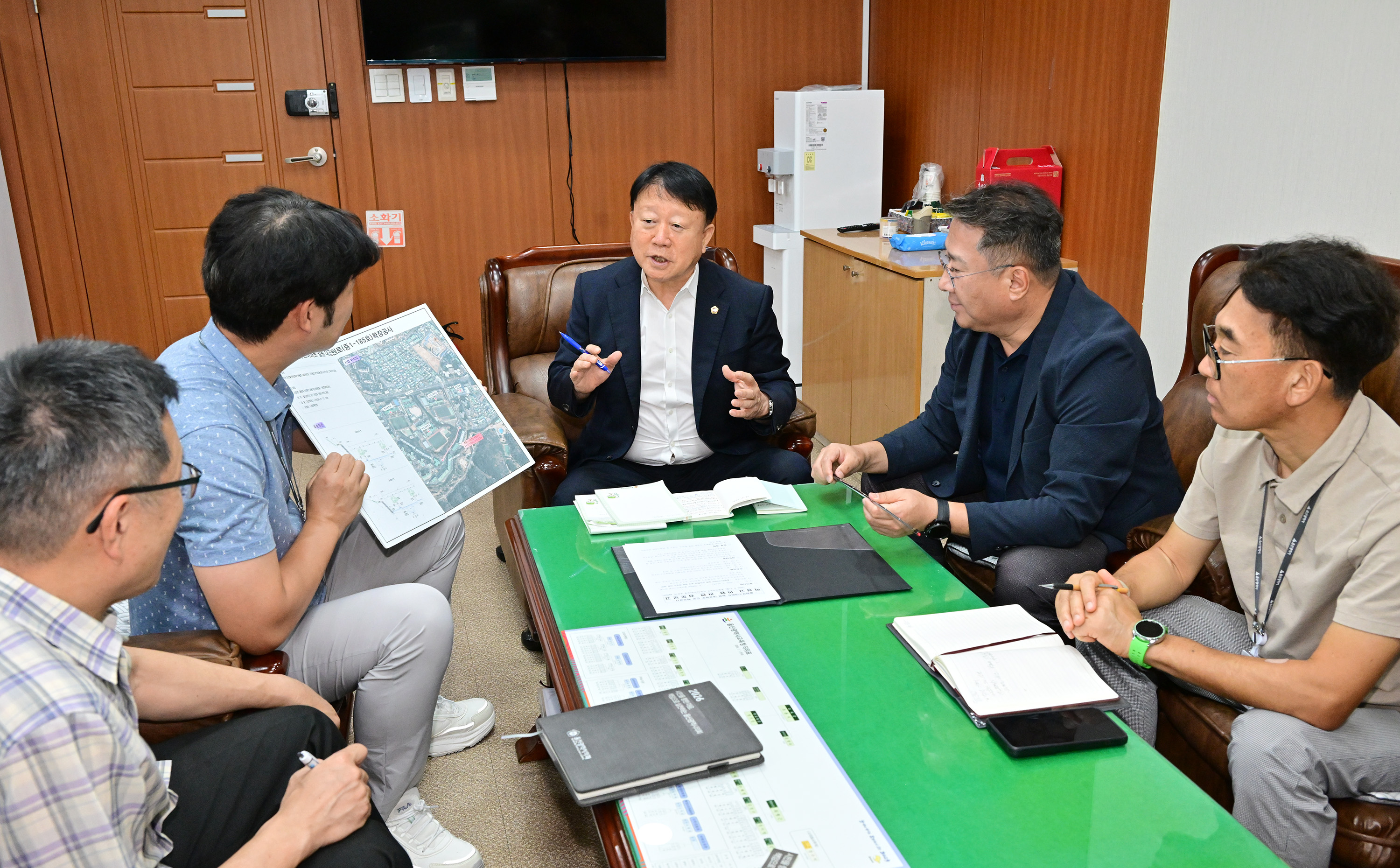 박용걸 예산결산특별위원장, 대공원로 확장공사 현안점검 간담회6