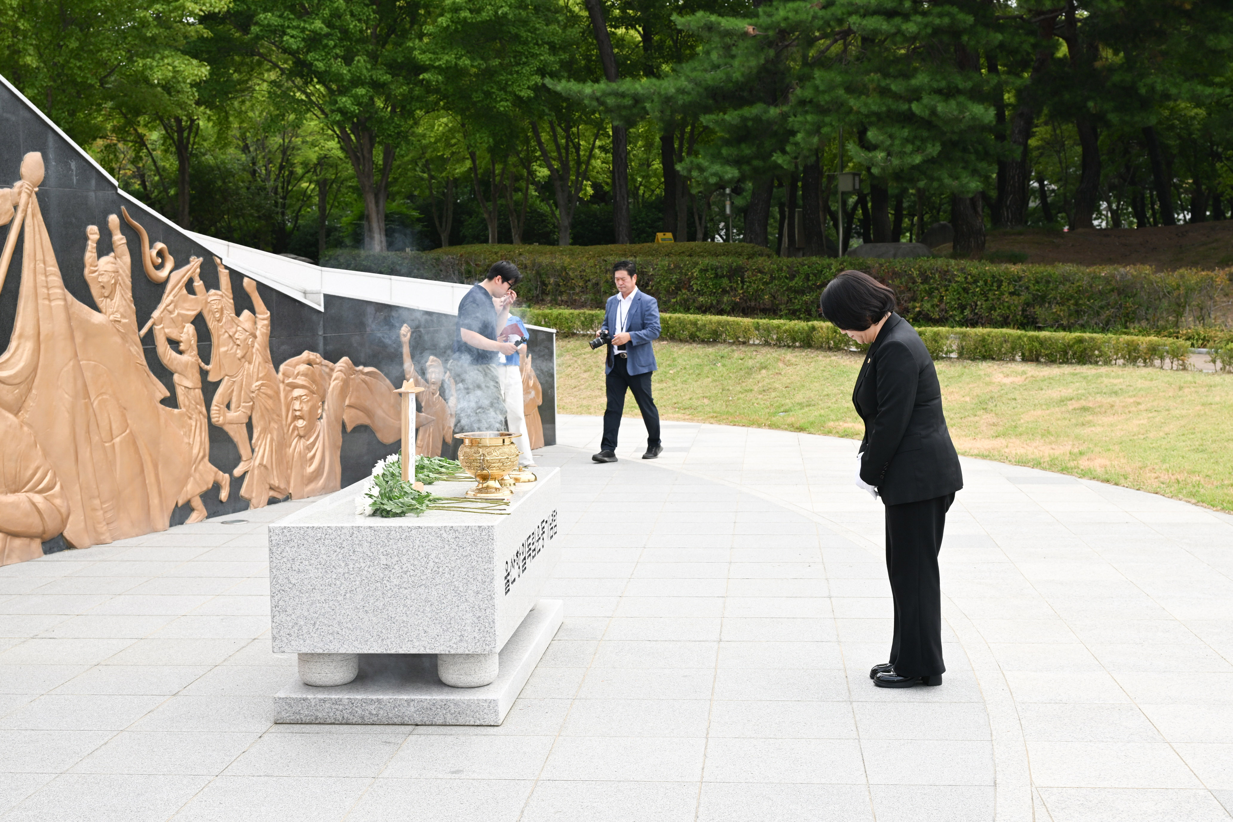제81주년 광복절 기념 울산항일독립운동 기념탑 참배6