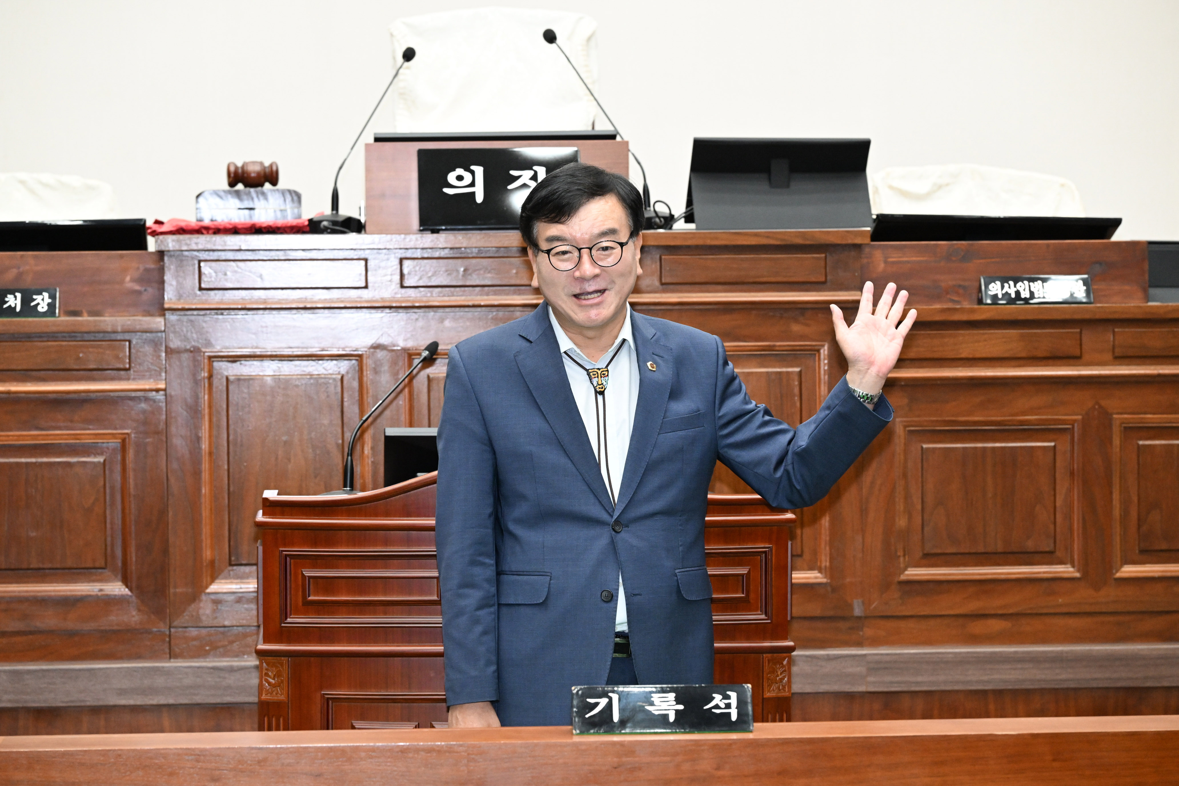 옥서초등학교 학생 시의회 본회의장 견학4