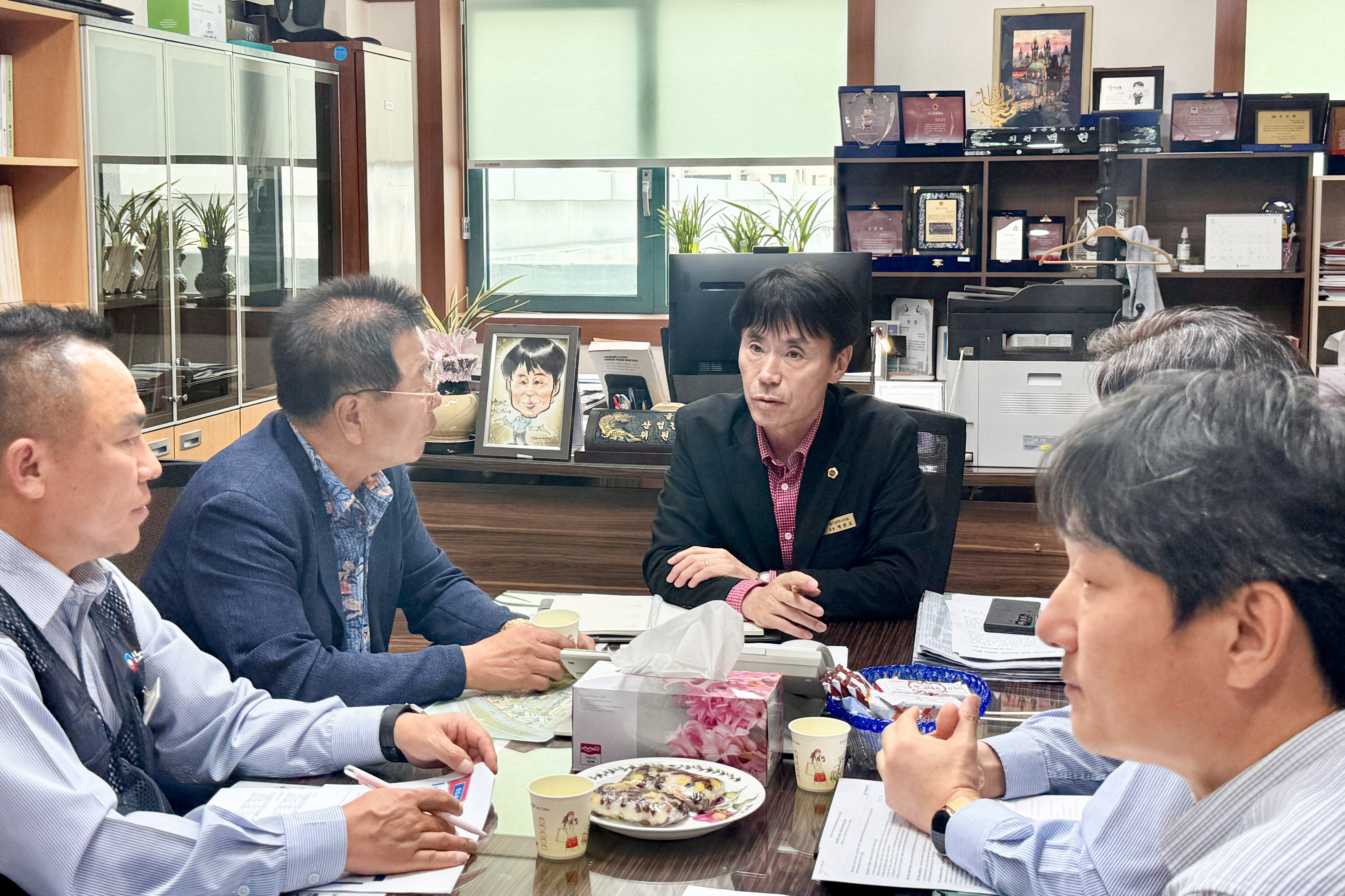 백현조 산업건설위원장, 시내버스 노사 의견청취1