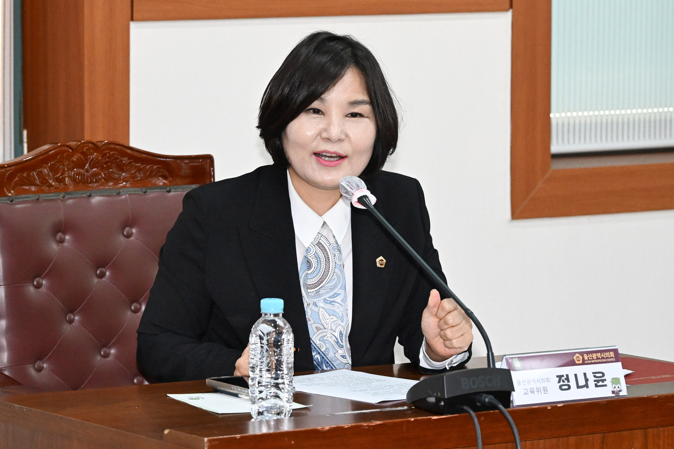 정나윤 의원, 여천초등학교 통학로 환경개선 현안 논의 간담회11