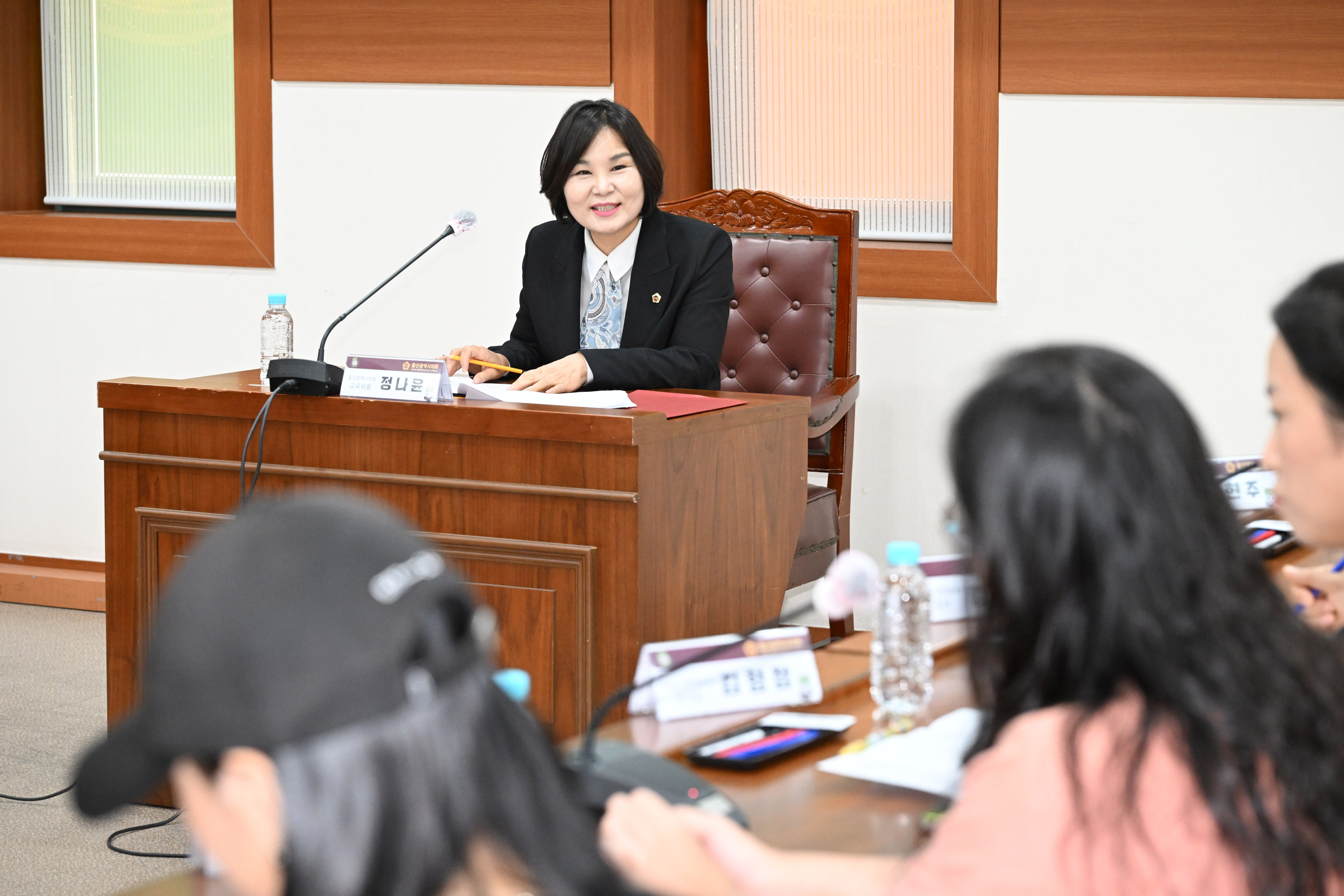정나윤 의원, 여천초등학교 통학로 환경개선 현안 논의 간담회8