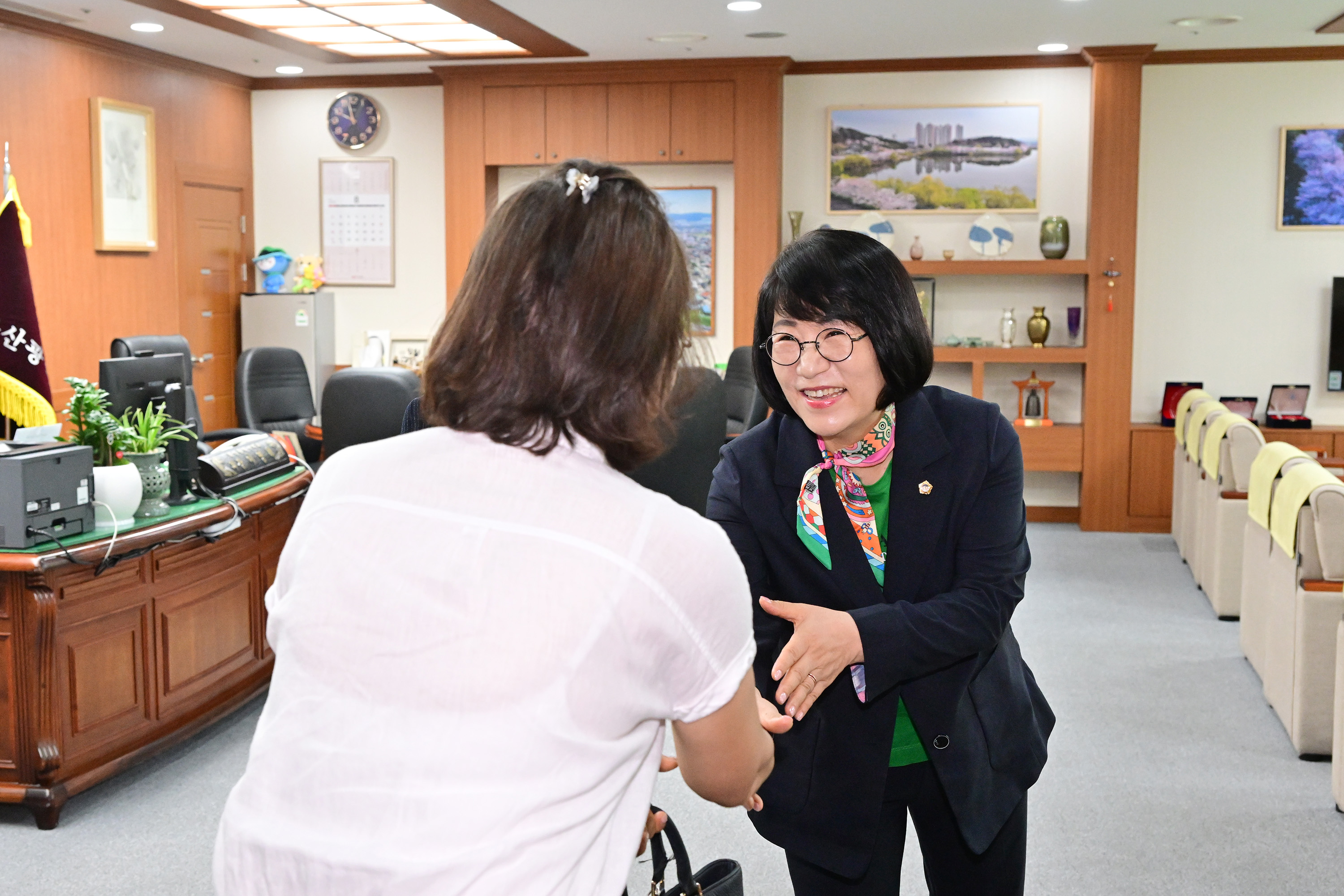 이영해 의장, 울산사립유치원연합회 임원진 환담7