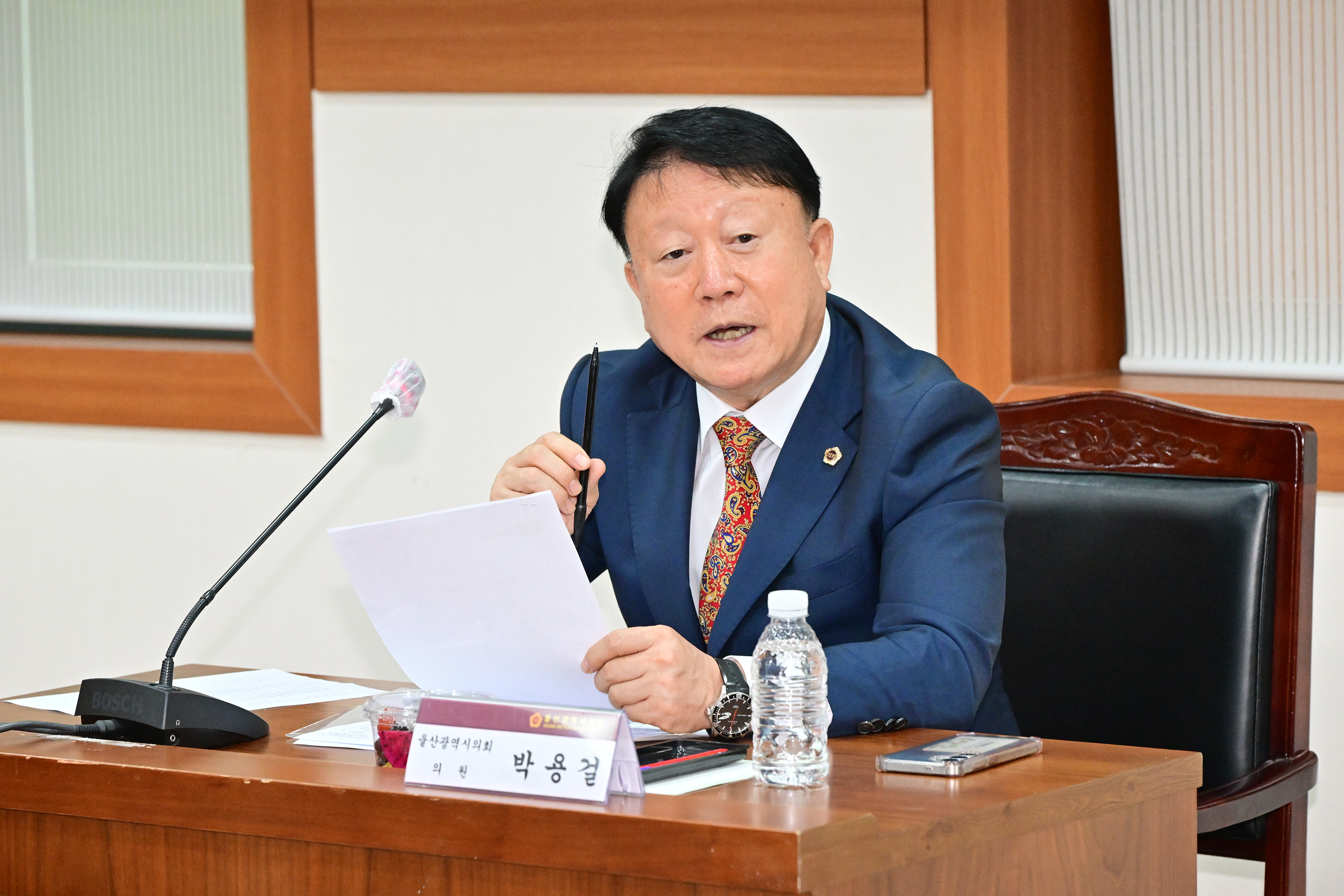 박용걸 예산결산특별위원장, 전통시장 공영주차장 이용자 부담경감 조례정비 간담회5